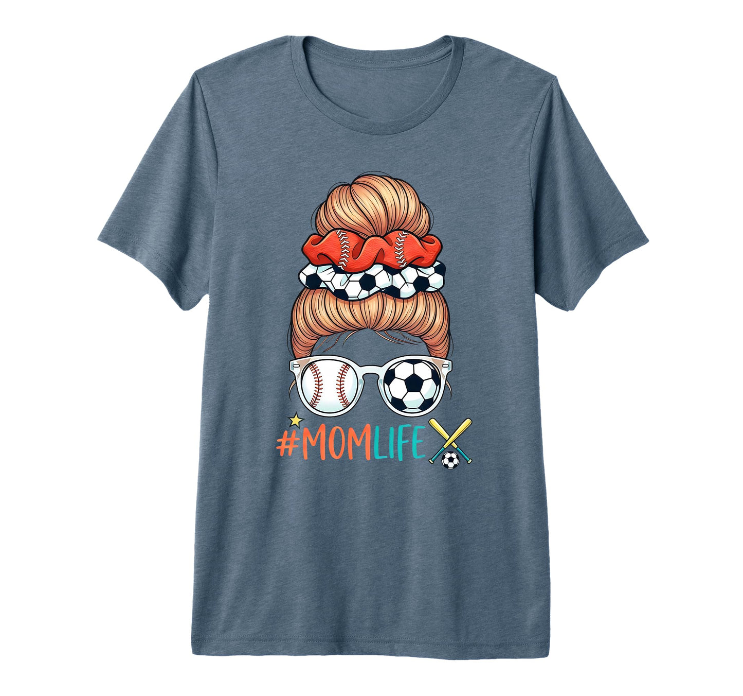 Soccer And Baseball Mom Life Messy T-Shirt - Casual Everyday Wear Unisex - T-Shirt, Sweatshirt, Hoodie