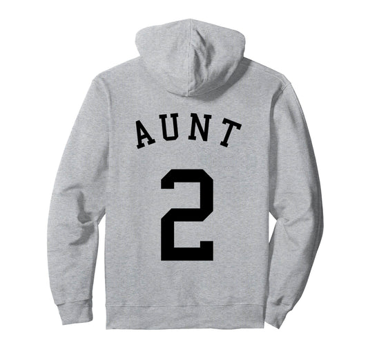 Aunt Team Uniform No 2 Soccer Hoodie - Custom Art Print for Adults - T-Shirt, Sweatshirt, Hoodie
