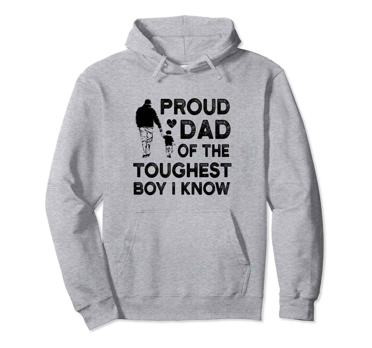 Fathers Day Novelty Funny Toughest Dad Hoodie - Aesthetic Graphic Unisex - T-Shirt, Sweatshirt, Hoodie