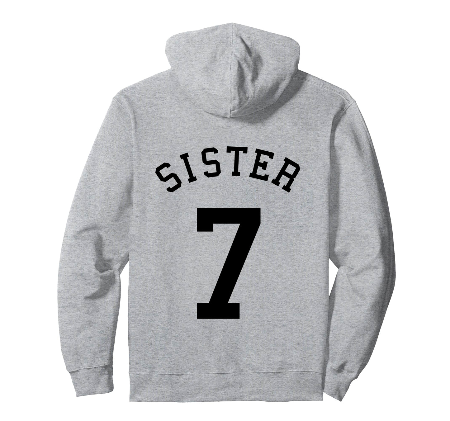 Sister Team Uniform 7 Baseball Sis Hoodie - Novelty Apparel Men Women - T-Shirt, Sweatshirt, Hoodie