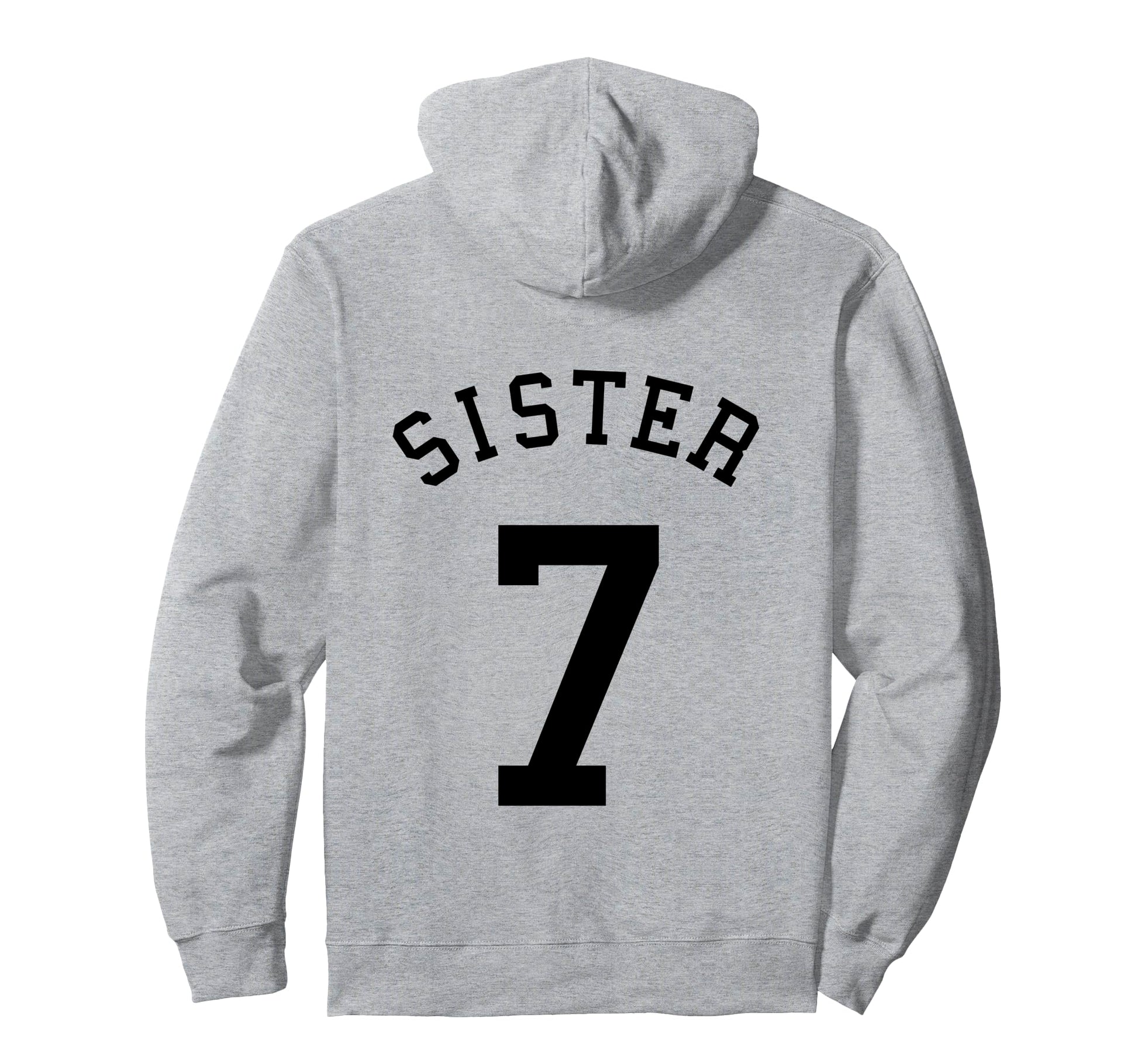 Sister Team Uniform 7 Baseball Sis Hoodie - Novelty Apparel Men Women - T-Shirt, Sweatshirt, Hoodie