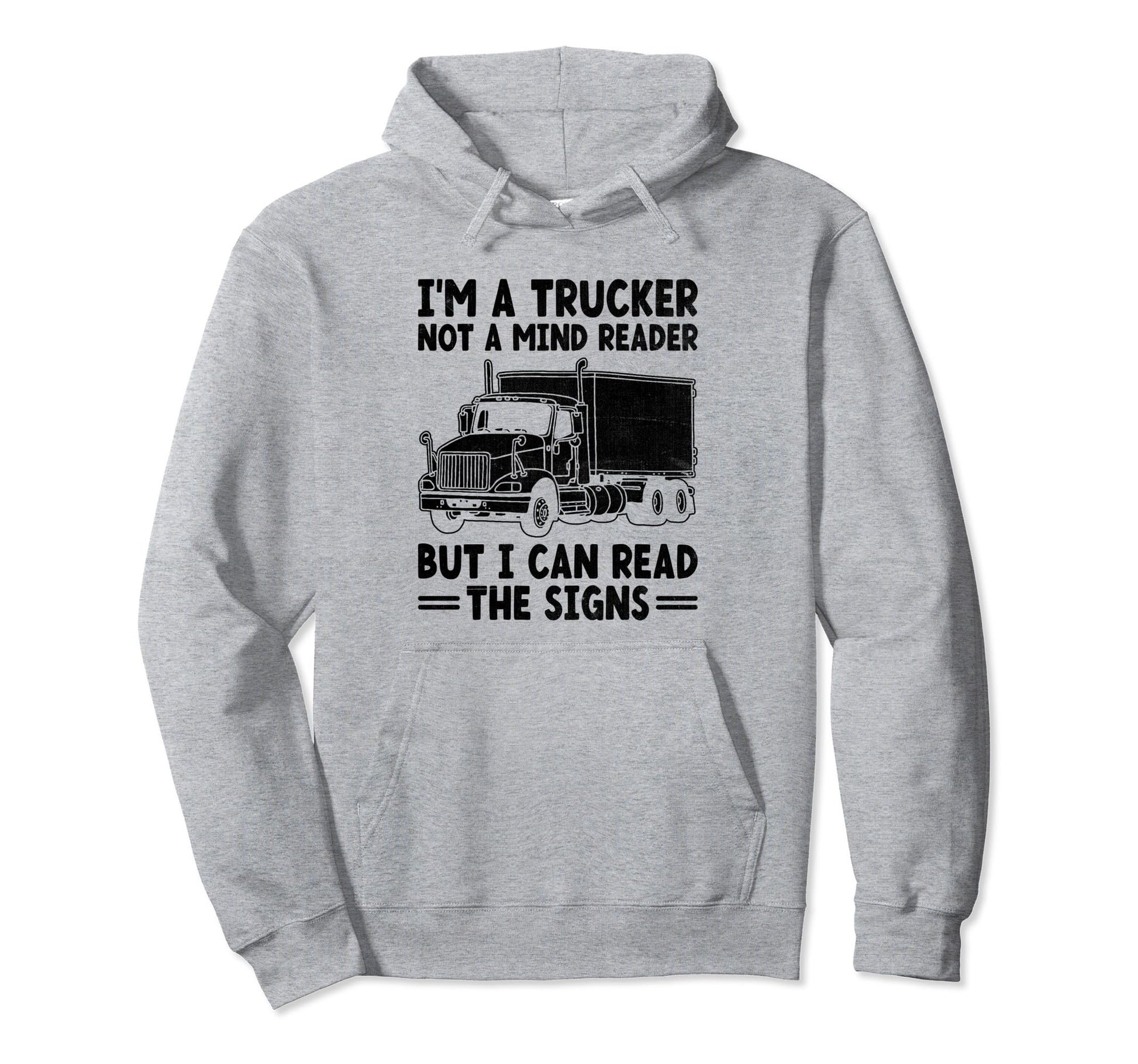 Trucker Driving Dad Trucker Father Hoodie - Casual Everyday Wear Men Women - T-Shirt, Sweatshirt, Hoodie