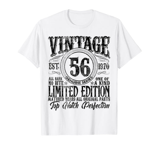 56 Year Old Gifts 1970 56Th Birthday T-Shirt - Aesthetic Graphic Unisex - T-Shirt, Sweatshirt, Hoodie