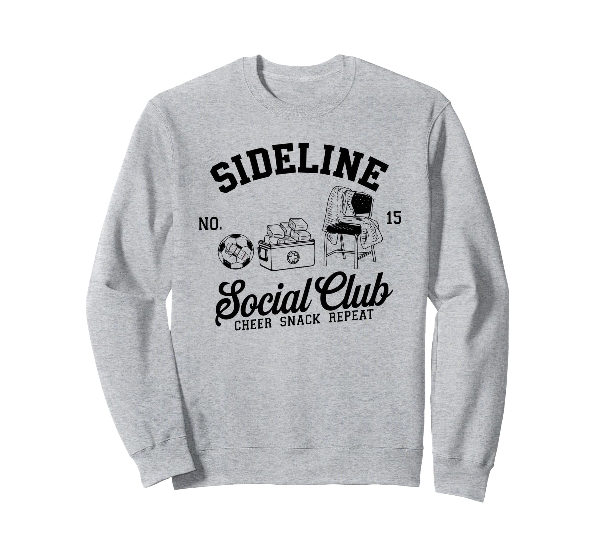 Sideline Social Club Soccer Mom Sweatshirt - Minimalist Print Men Women - T-Shirt, Sweatshirt, Hoodie