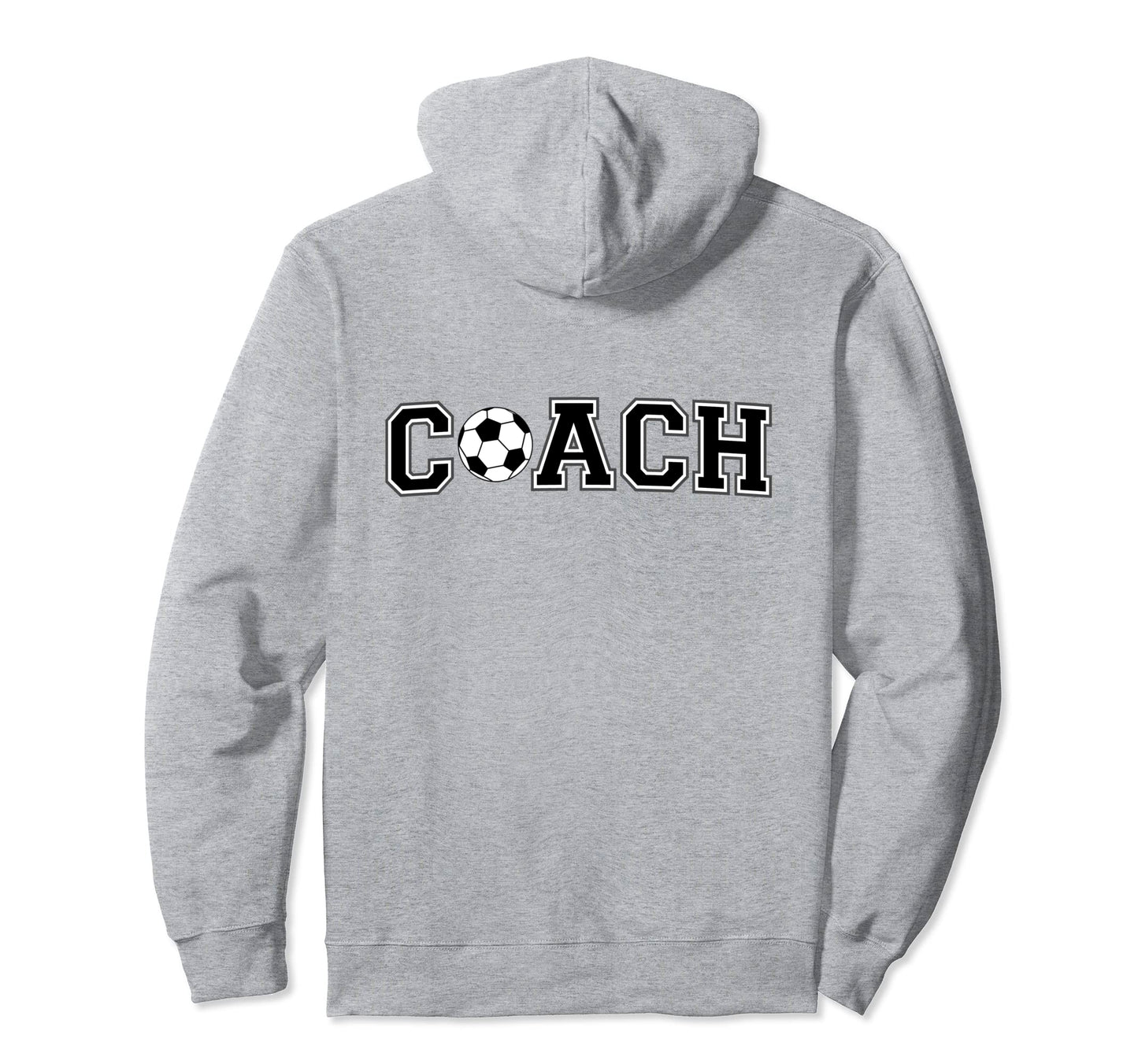 Soccer Coach Coaching Staff Back Hoodie - Minimalist Print Men Women - T-Shirt, Sweatshirt, Hoodie