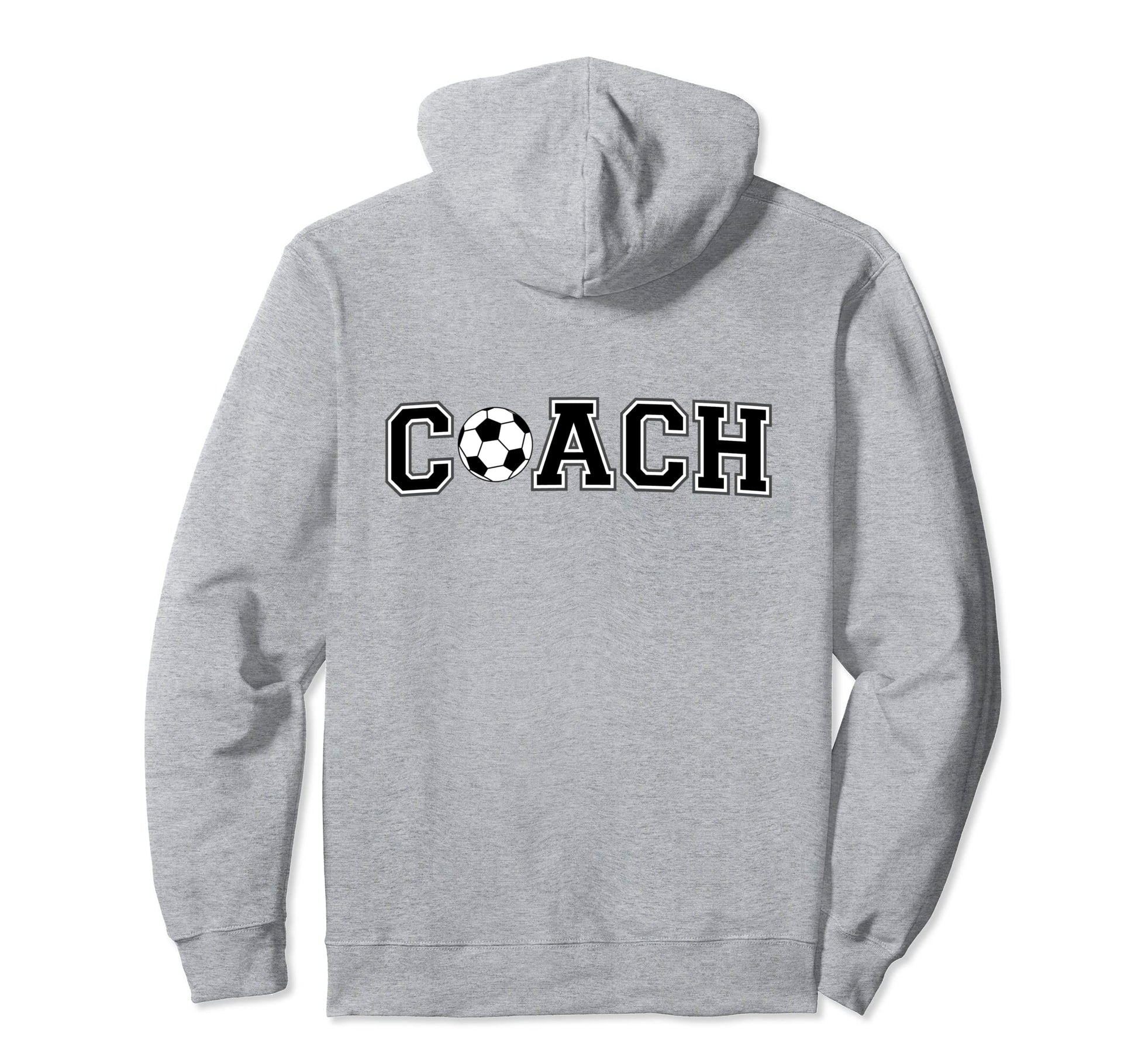 Soccer Coach Coaching Staff Back Hoodie - Minimalist Print Men Women - T-Shirt, Sweatshirt, Hoodie