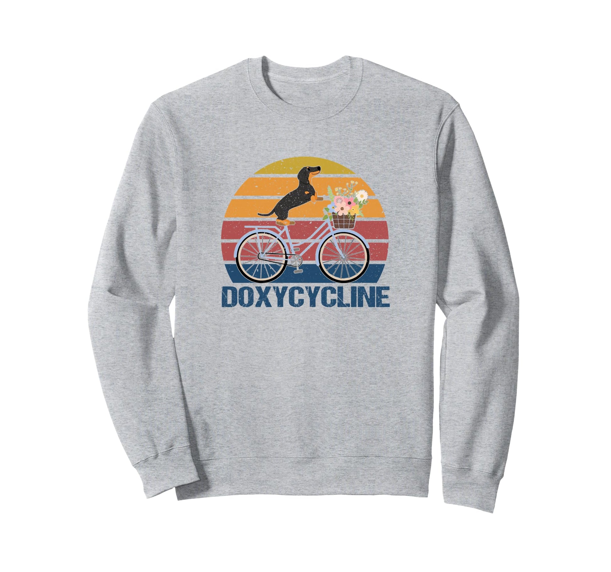Funny Doxycycline Funny Dachshund Cycle T-Shirt - Graphic Print Unisex - T-Shirt, Sweatshirt, Hoodie