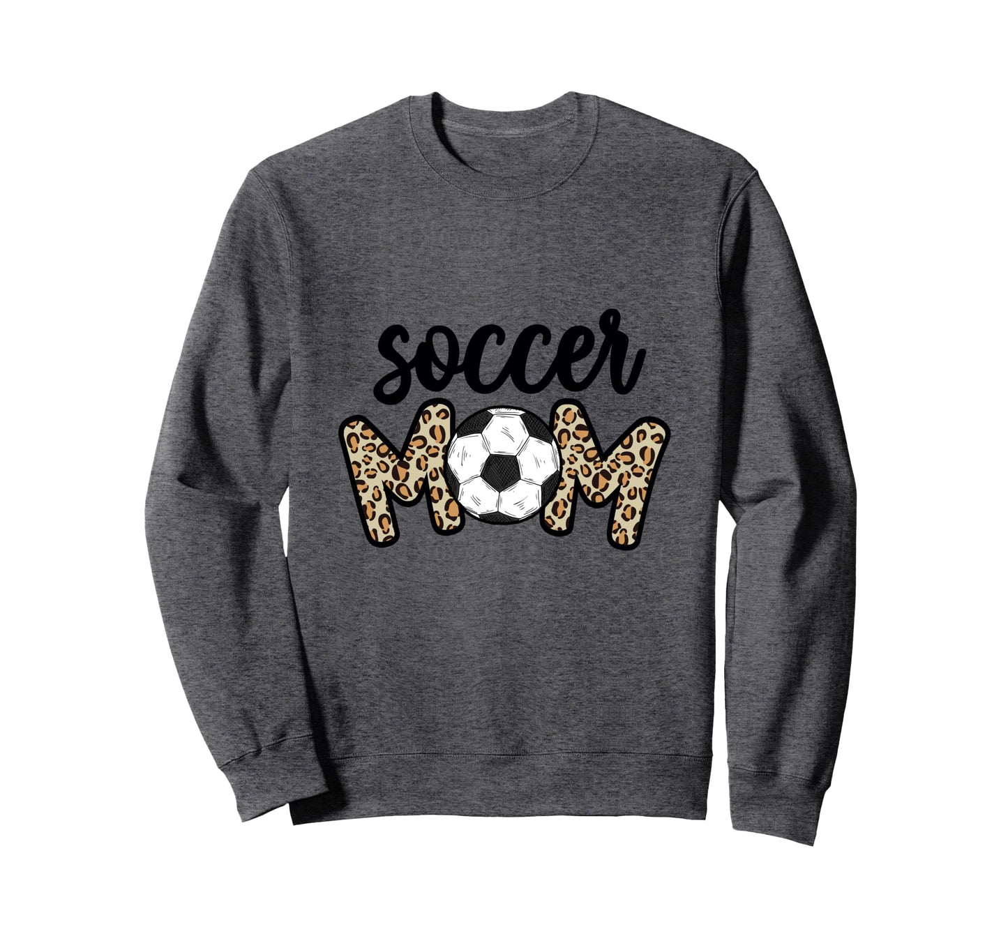 Leopard Soccer Mom Soccer Ball Sweatshirt - Minimalist Print Men Women - T-Shirt, Sweatshirt, Hoodie