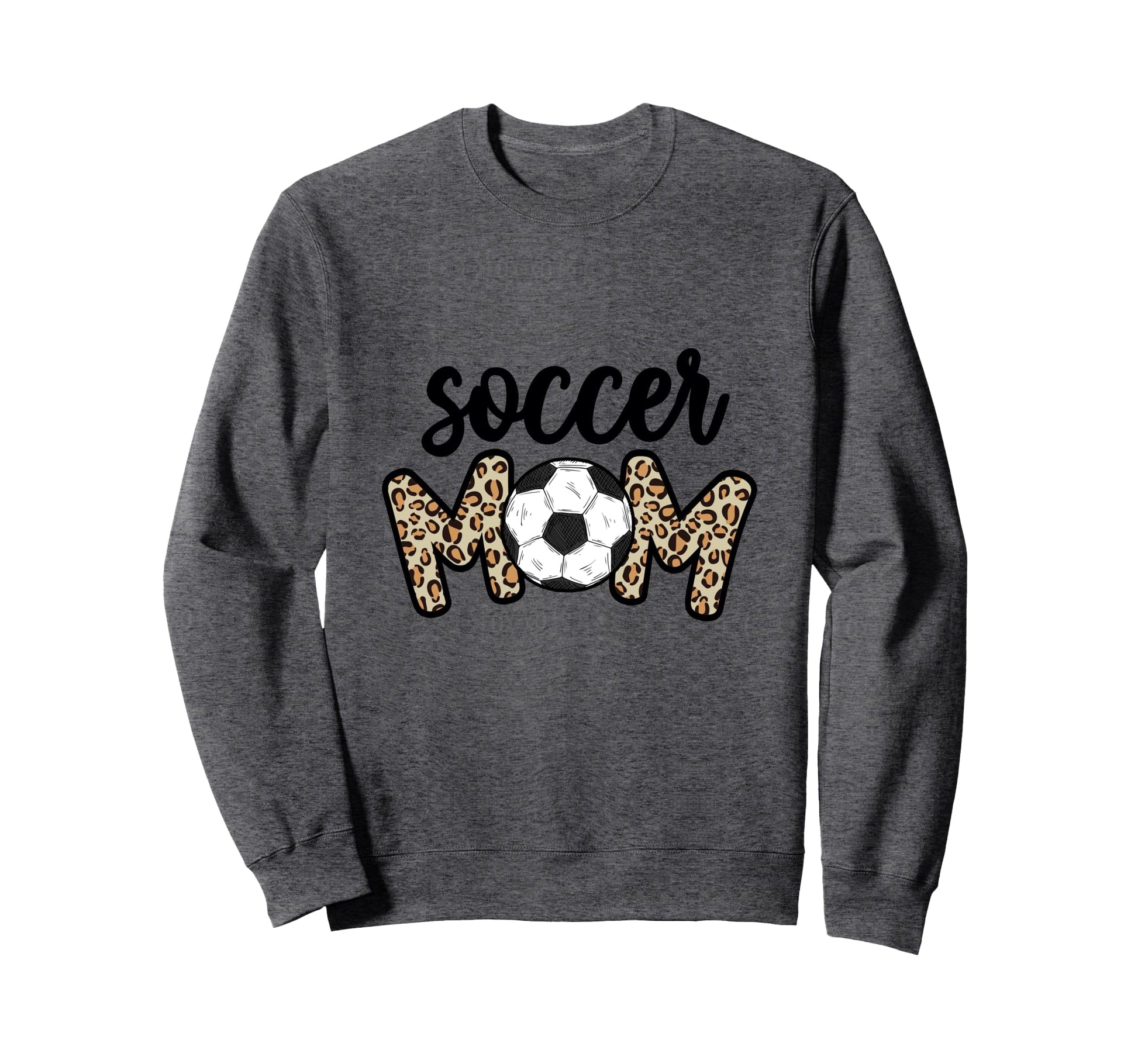 Leopard Soccer Mom Soccer Ball Sweatshirt - Minimalist Print Men Women - T-Shirt, Sweatshirt, Hoodie