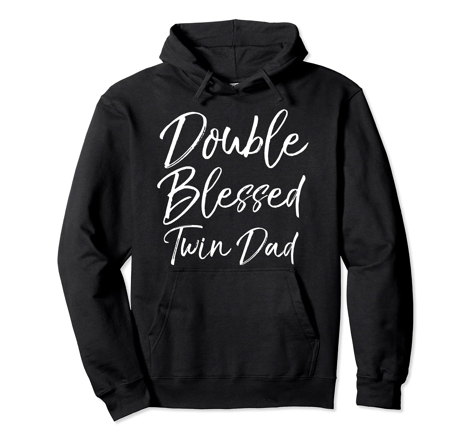 Fathers Day Twins Daddy Gift Double Hoodie - Graphic Print Men Women - T-Shirt, Sweatshirt, Hoodie
