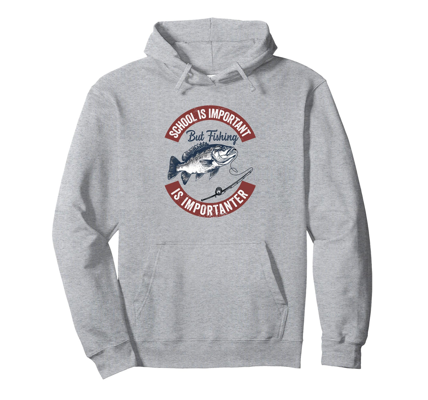 School Is Important But Fishing Hoodie - Fun Novelty Design Men Women - T-Shirt, Sweatshirt, Hoodie