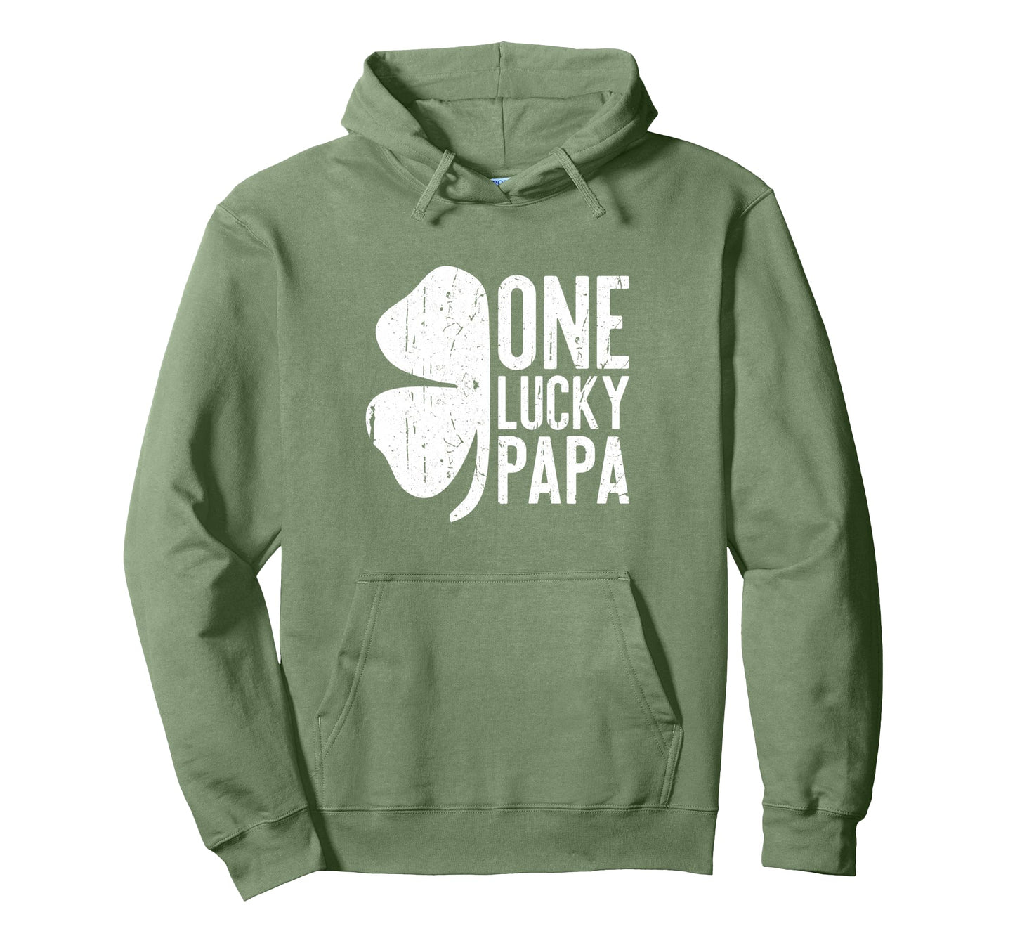 One Lucky Papa Funny St Patricks Day Hoodie - Fun Novelty Design Unisex - T-Shirt, Sweatshirt, Hoodie