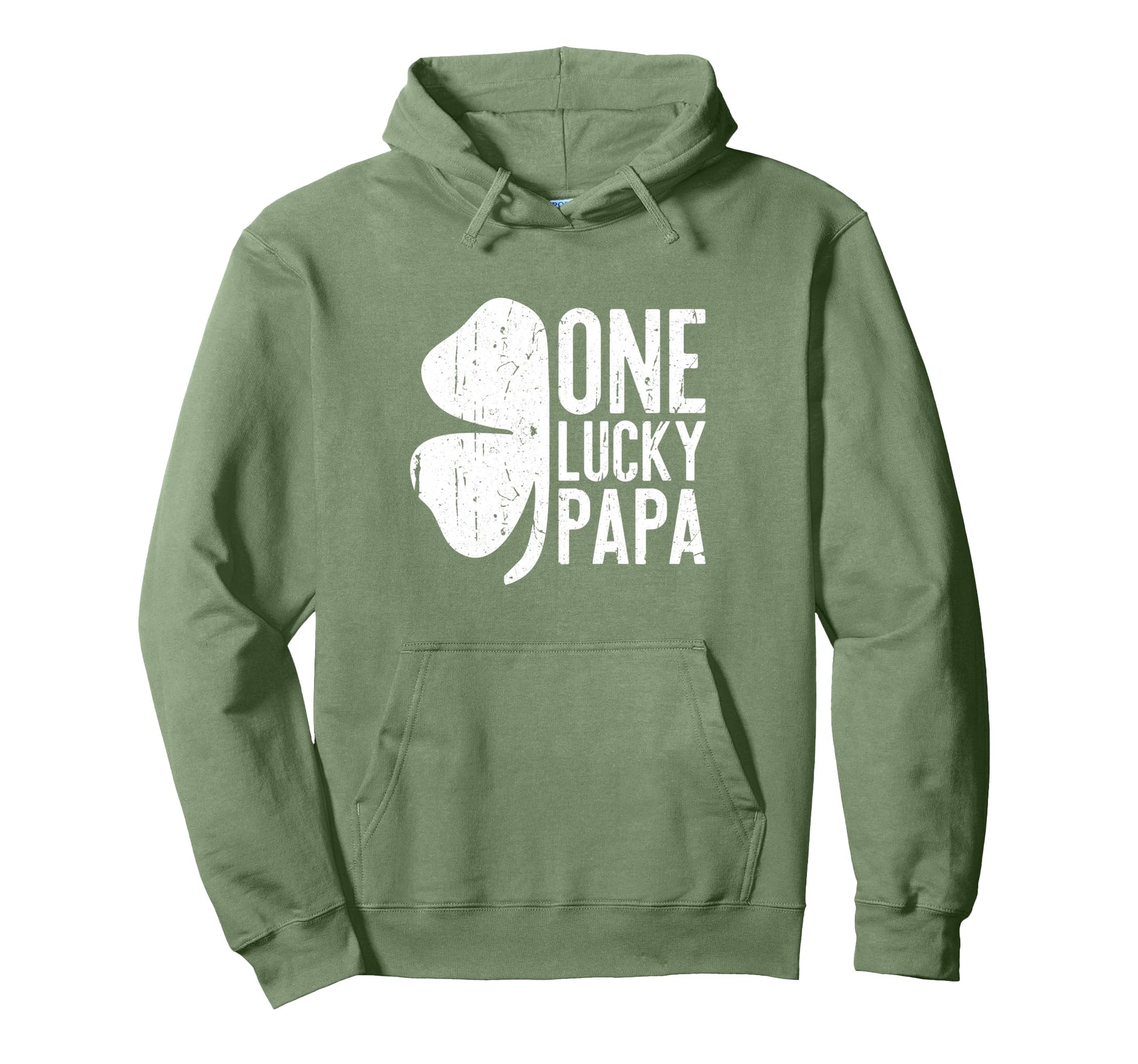 One Lucky Papa Funny St Patricks Day Hoodie - Fun Novelty Design Unisex - T-Shirt, Sweatshirt, Hoodie