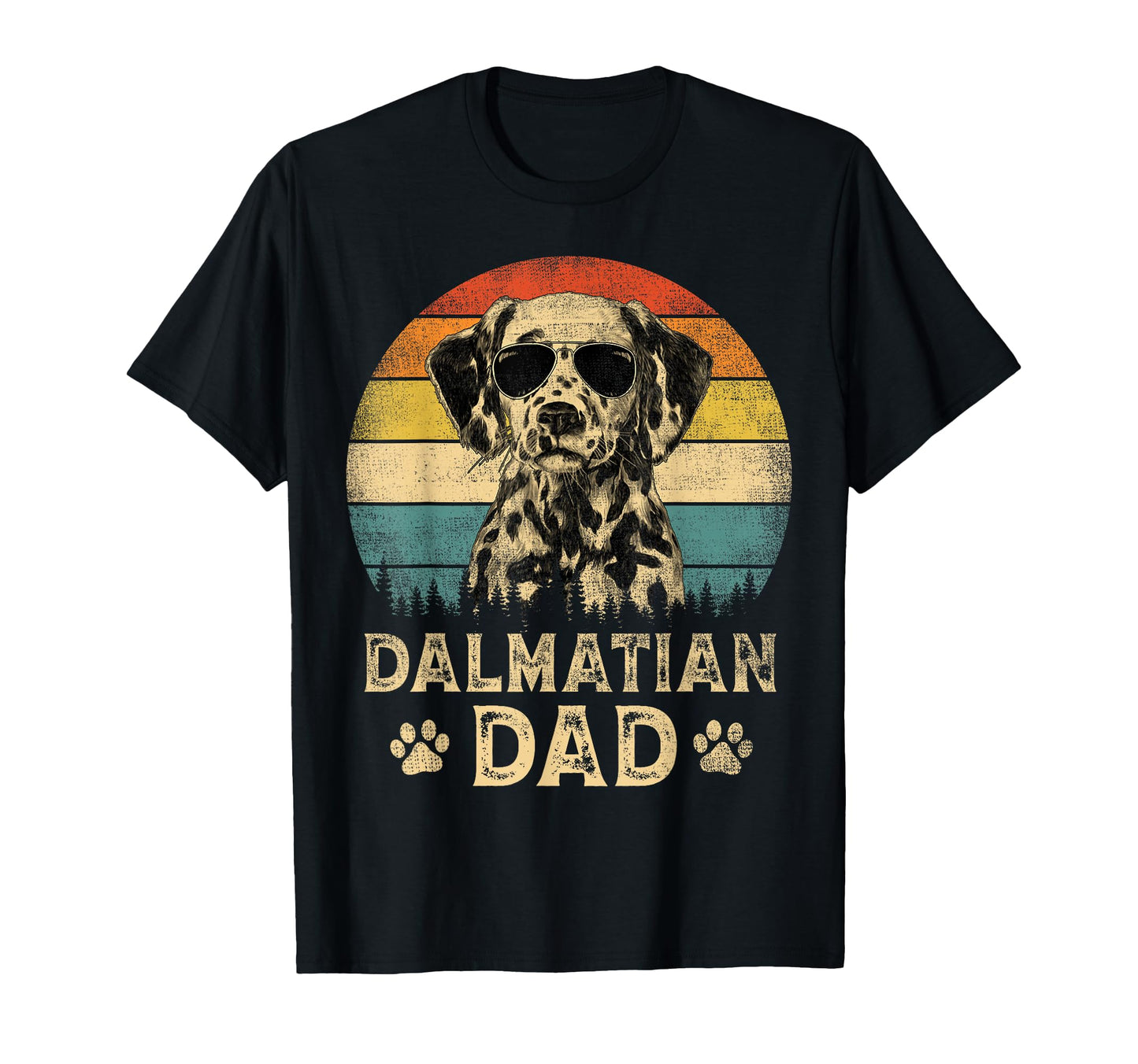 Dalmatian Dad Dog Lovers Fathers Day T-Shirt - Graphic Print Men Women - T-Shirt, Sweatshirt, Hoodie