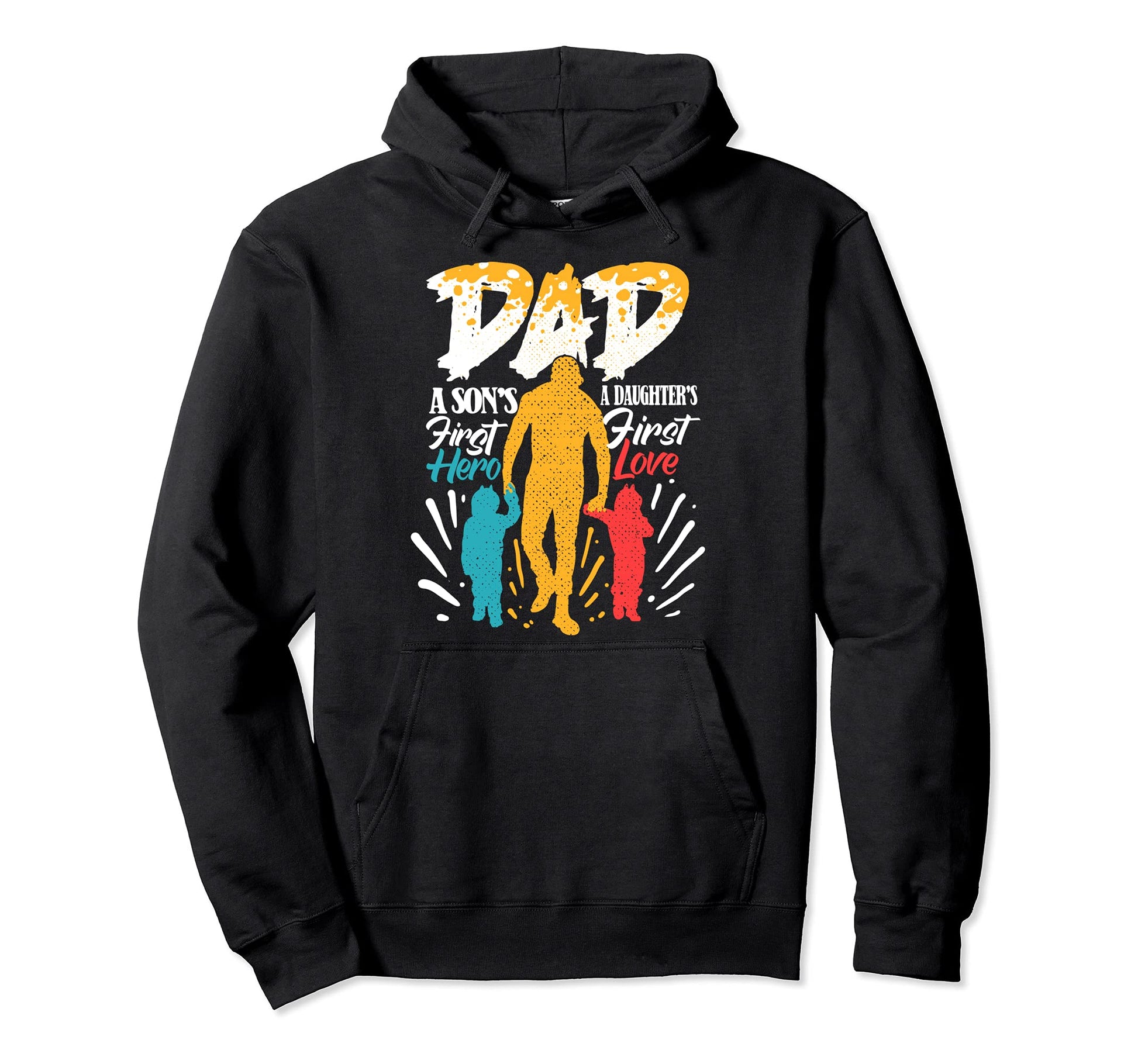 First Hero And Love Proud Dad Twins Fathers Hoodie - Unique Graphic Unisex - T-Shirt, Sweatshirt, Hoodie