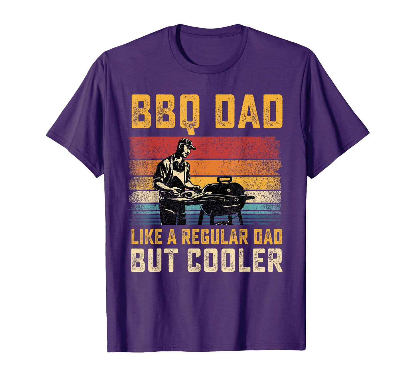 Bbq Dad Like Regular Dad But Cooler T-Shirt - Trendy Graphic Unisex - T-Shirt, Sweatshirt, Hoodie