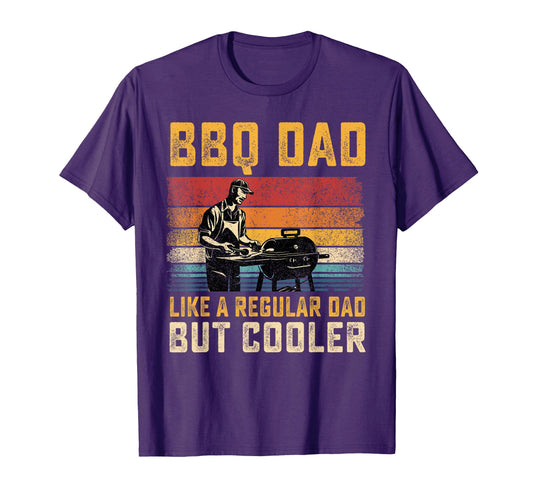 Bbq Dad Like Regular Dad But Cooler T-Shirt - Trendy Graphic Unisex - T-Shirt, Sweatshirt, Hoodie