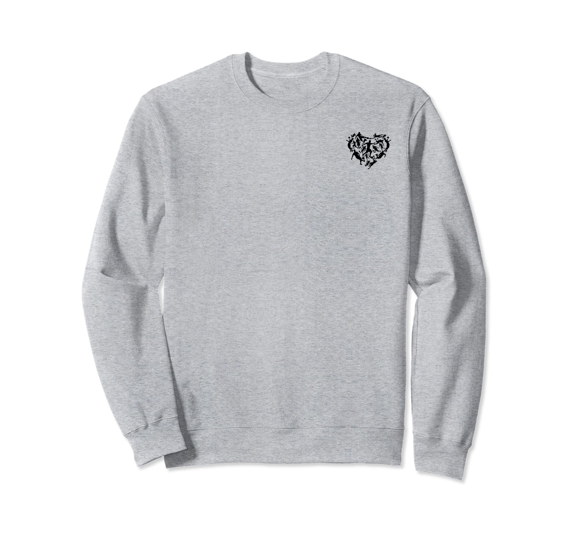 Playing Soccer Heart Soccer Sweatshirt - Casual Everyday Wear Men Women - T-Shirt, Sweatshirt, Hoodie