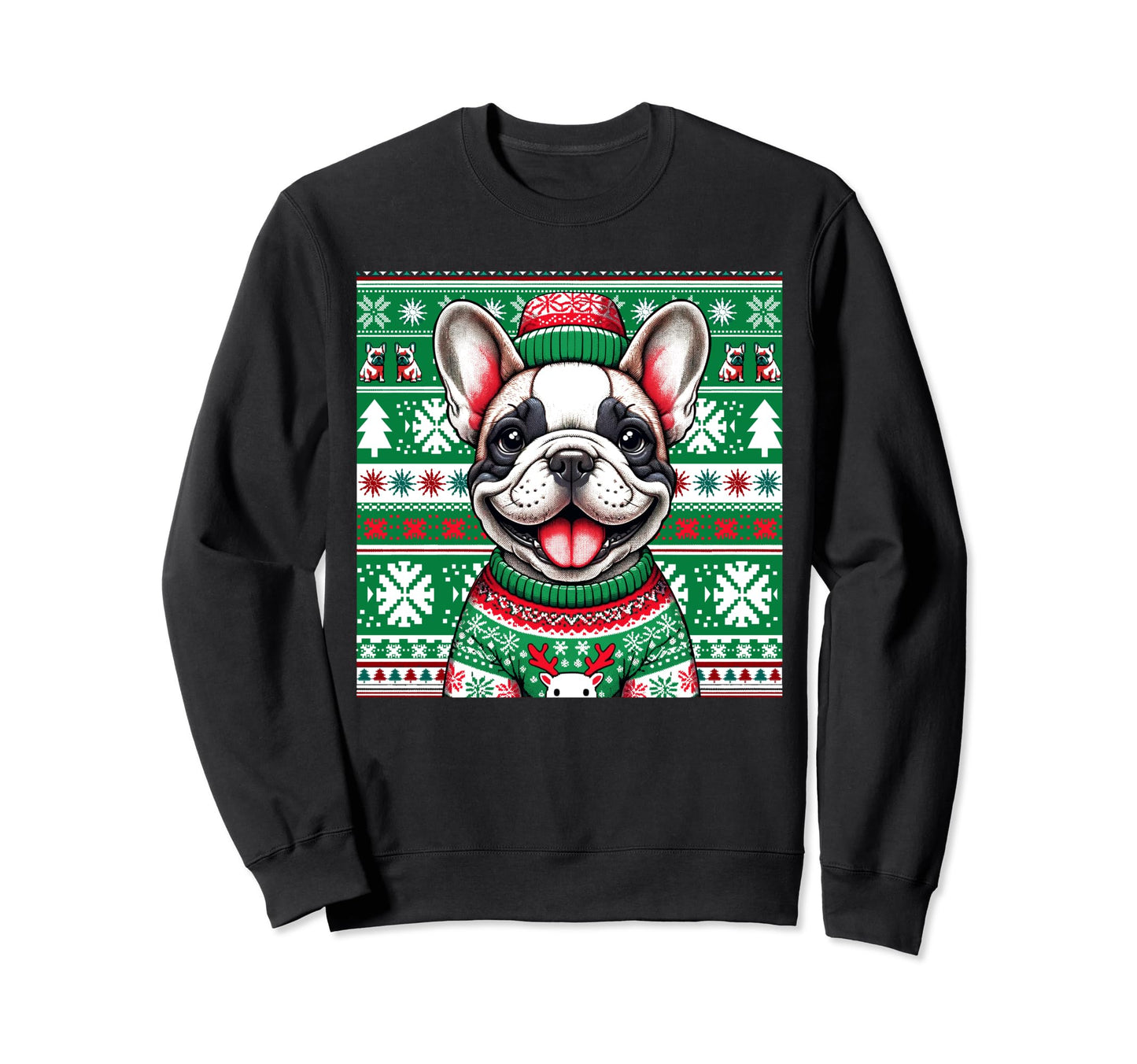 Ugly French Bulldog Face Sweatshirt - Novelty Apparel Men Women - T-Shirt, Sweatshirt, Hoodie