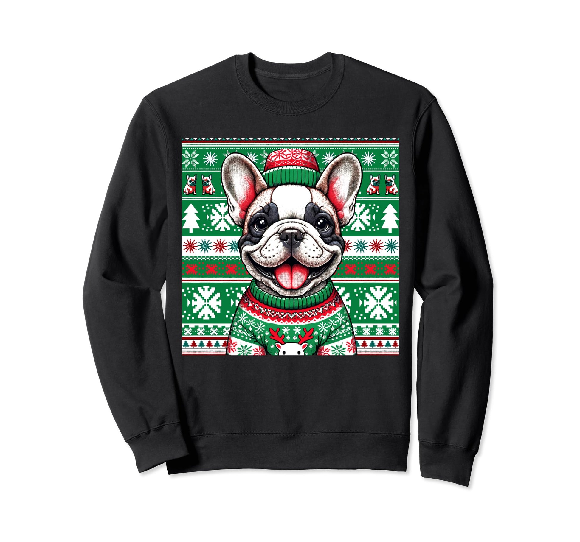 Ugly French Bulldog Face Sweatshirt - Novelty Apparel Men Women - T-Shirt, Sweatshirt, Hoodie