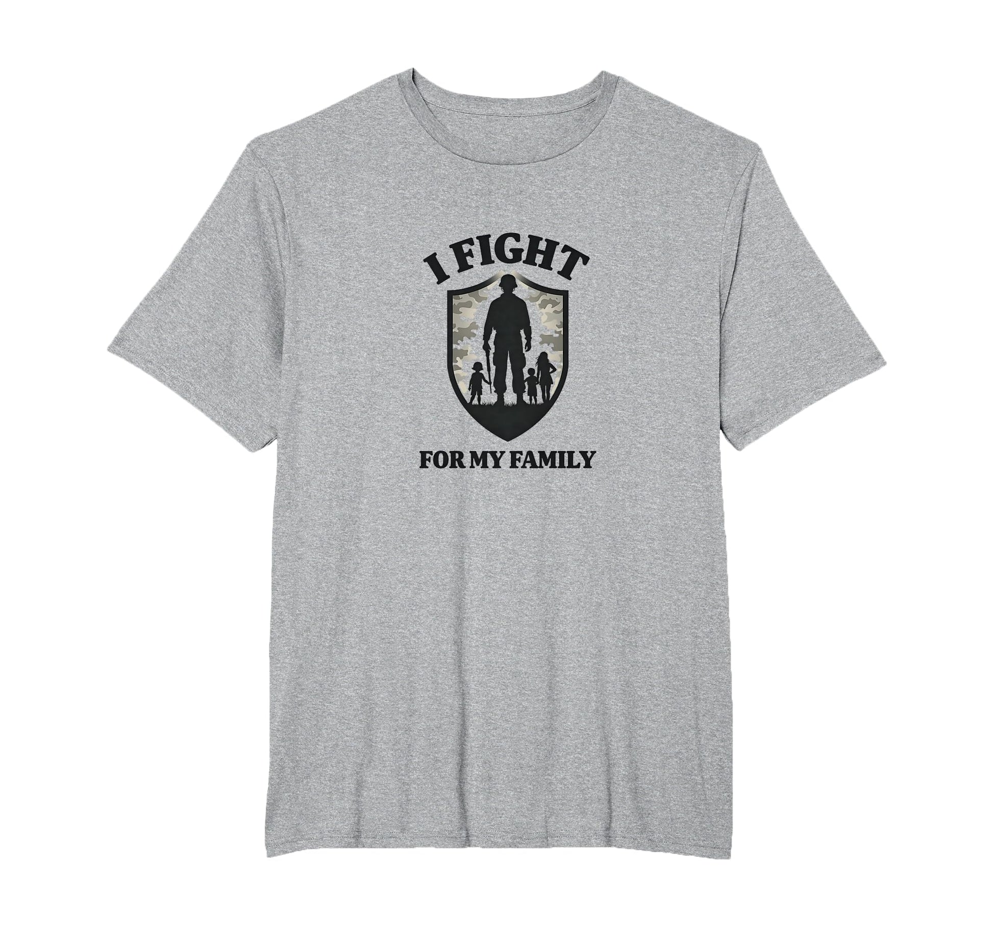 Army Dads I Fight My Family Military T-Shirt - Casual Everyday Wear Unisex - T-Shirt, Sweatshirt, Hoodie