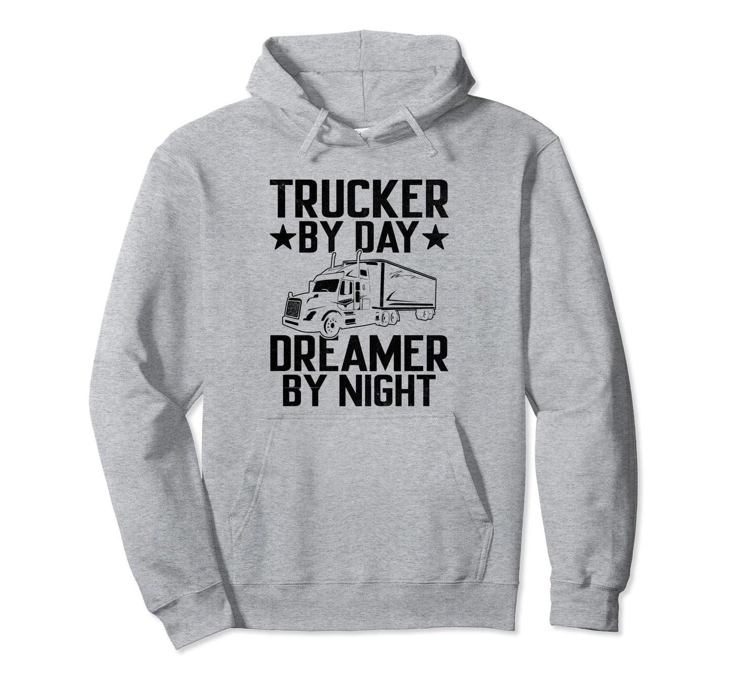 Trucker Driving Dad Trucker Father Truck Hoodie - Custom Art Print Unisex - T-Shirt, Sweatshirt, Hoodie