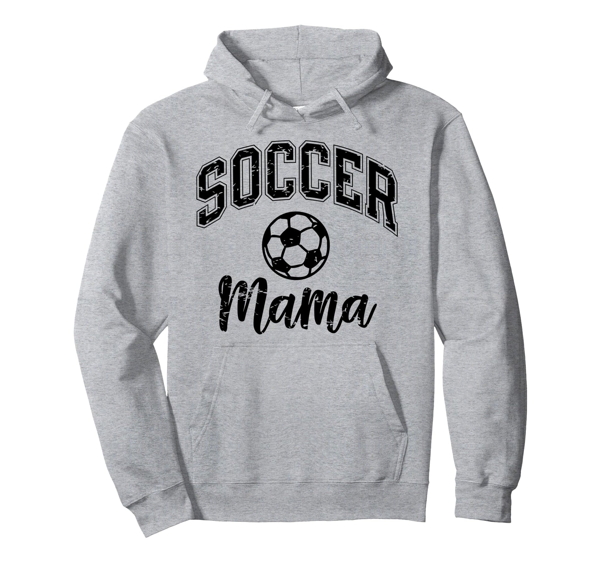 Soccer Mom Life Distressed Hoodie - Graphic Print Unisex - T-Shirt, Sweatshirt, Hoodie
