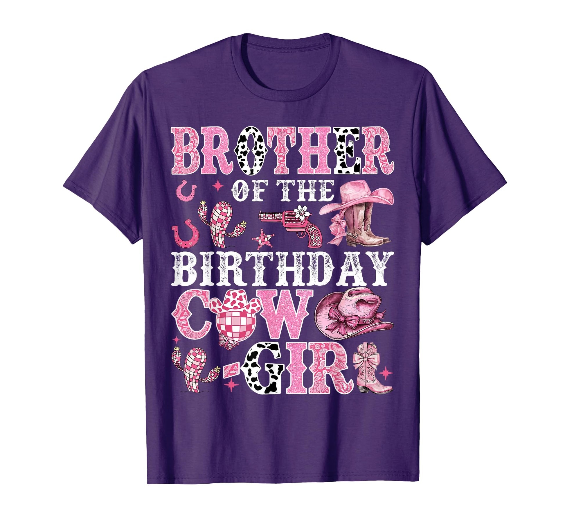 Brother Birthday Cow Rodeo Cow Birthday T-Shirt - Unique Graphic Unisex - T-Shirt, Sweatshirt, Hoodie