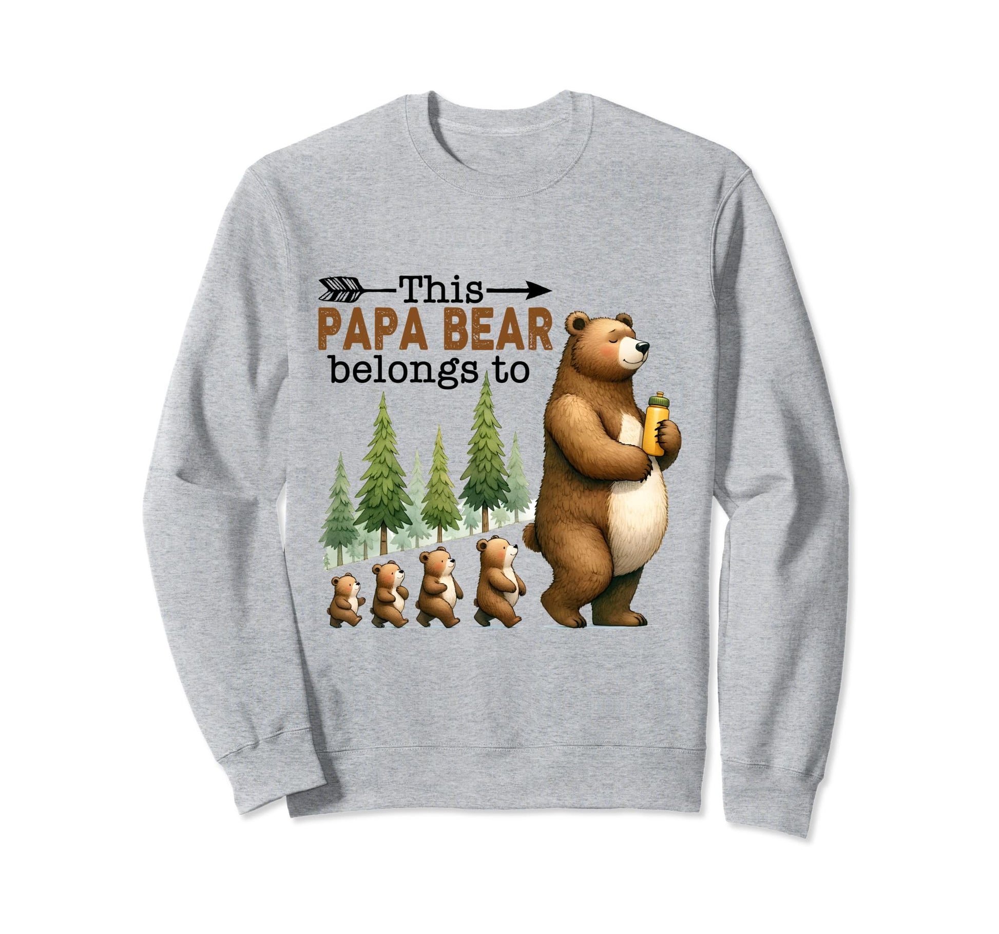 This Papa Bear Belongs To Sweatshirt - Casual Everyday Wear for Adults - T-Shirt, Sweatshirt, Hoodie