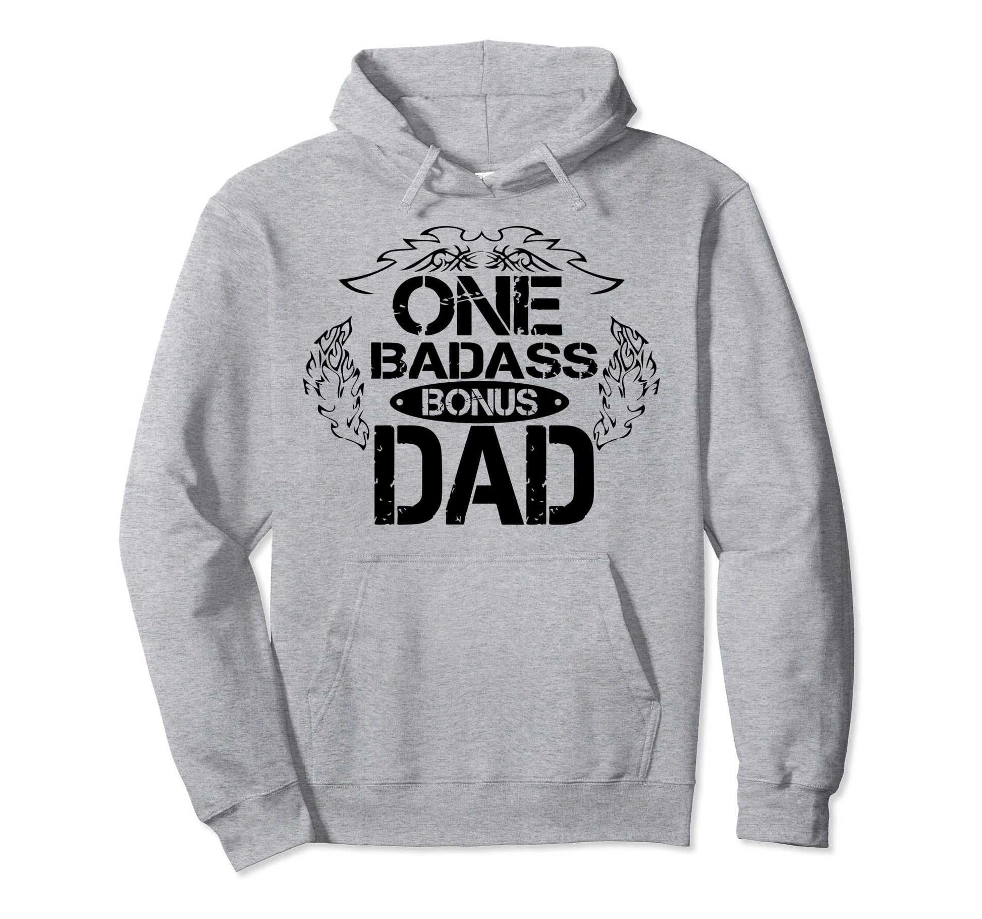 One Badass Bonus Dad Fathers Day Party Hoodie - Aesthetic Graphic Unisex - T-Shirt, Sweatshirt, Hoodie