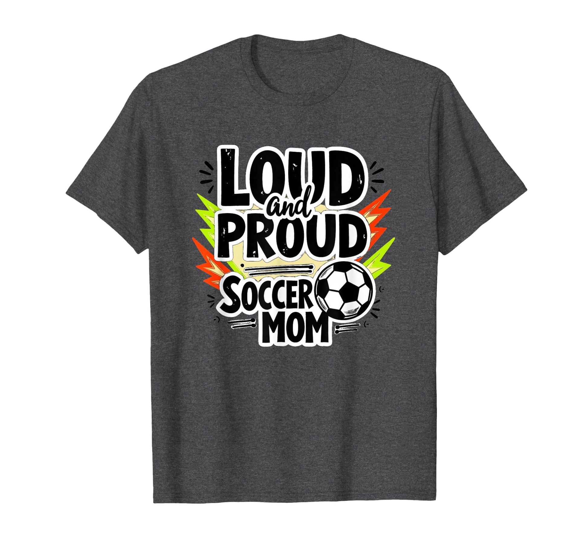 Loud And Proud Soccer Mom Dark Sweatshirt - Minimalist Print for Adults - T-Shirt, Sweatshirt, Hoodie