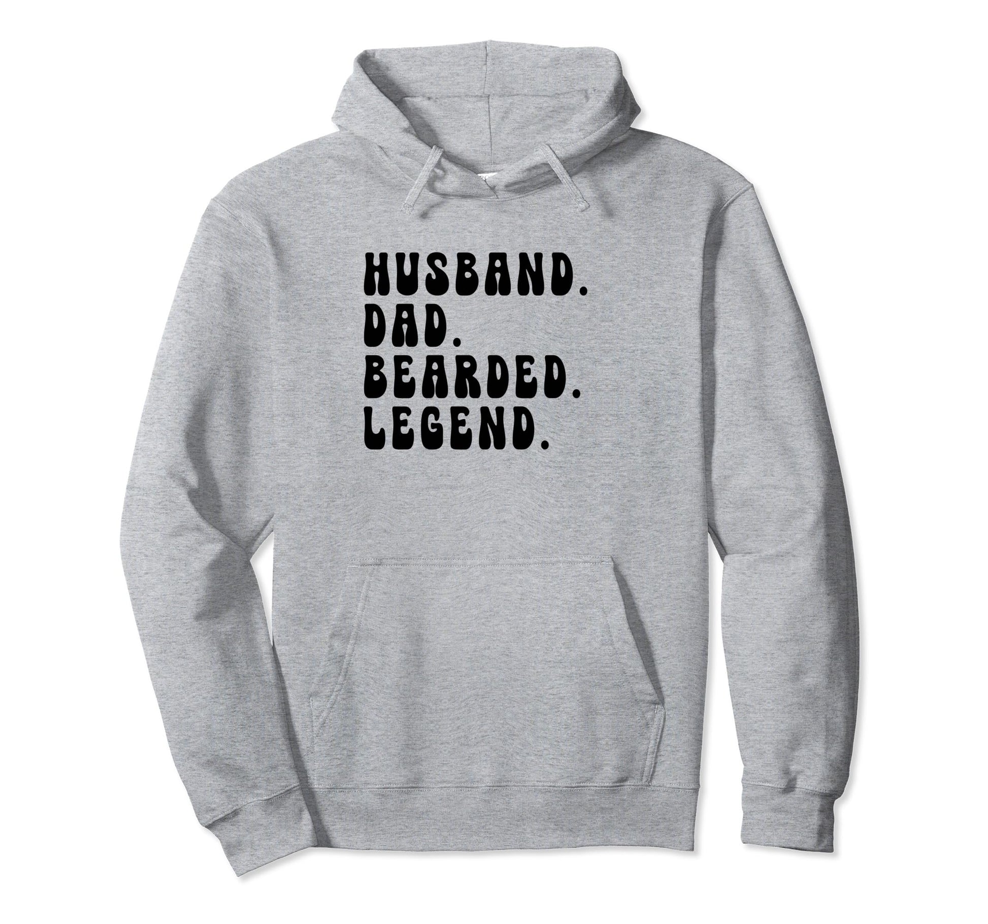 Husband Dad Bearded Legend Fathers Hoodie - Fun Novelty Design Men Women - T-Shirt, Sweatshirt, Hoodie
