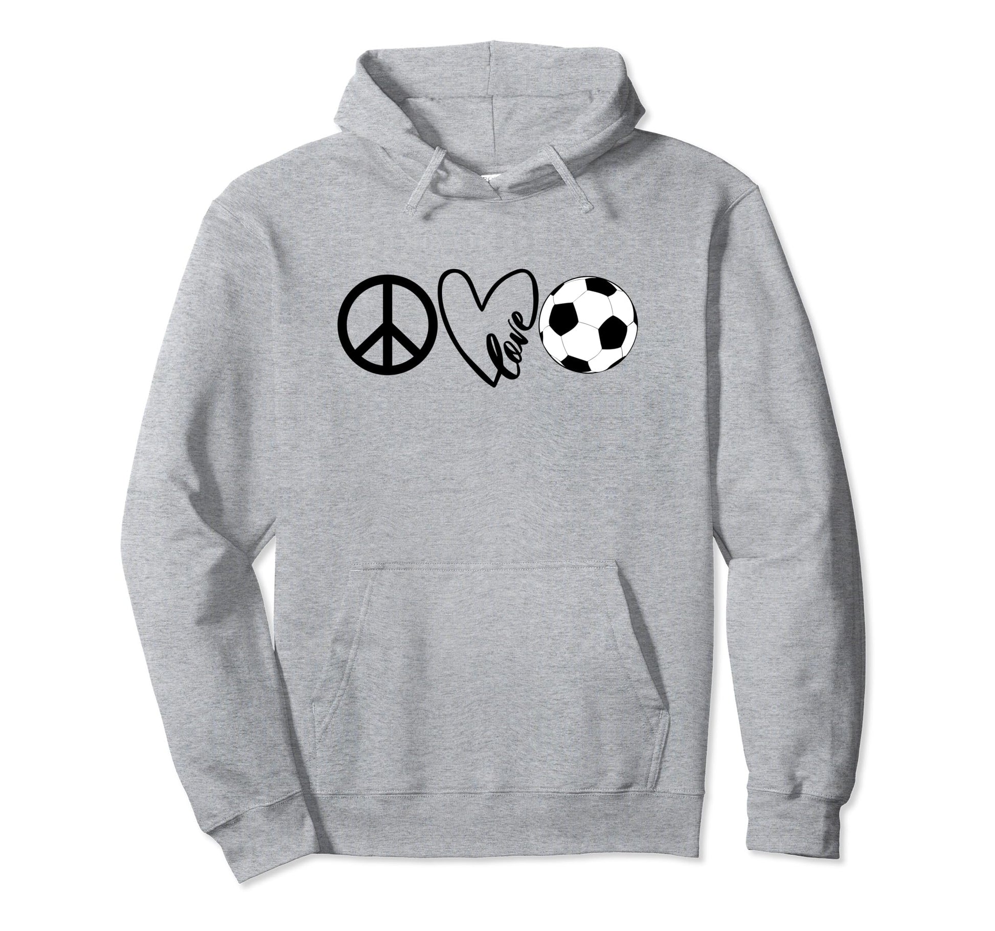 Peace Love Soccer Shirts Coaches Hoodie - Minimalist Print Men Women - T-Shirt, Sweatshirt, Hoodie