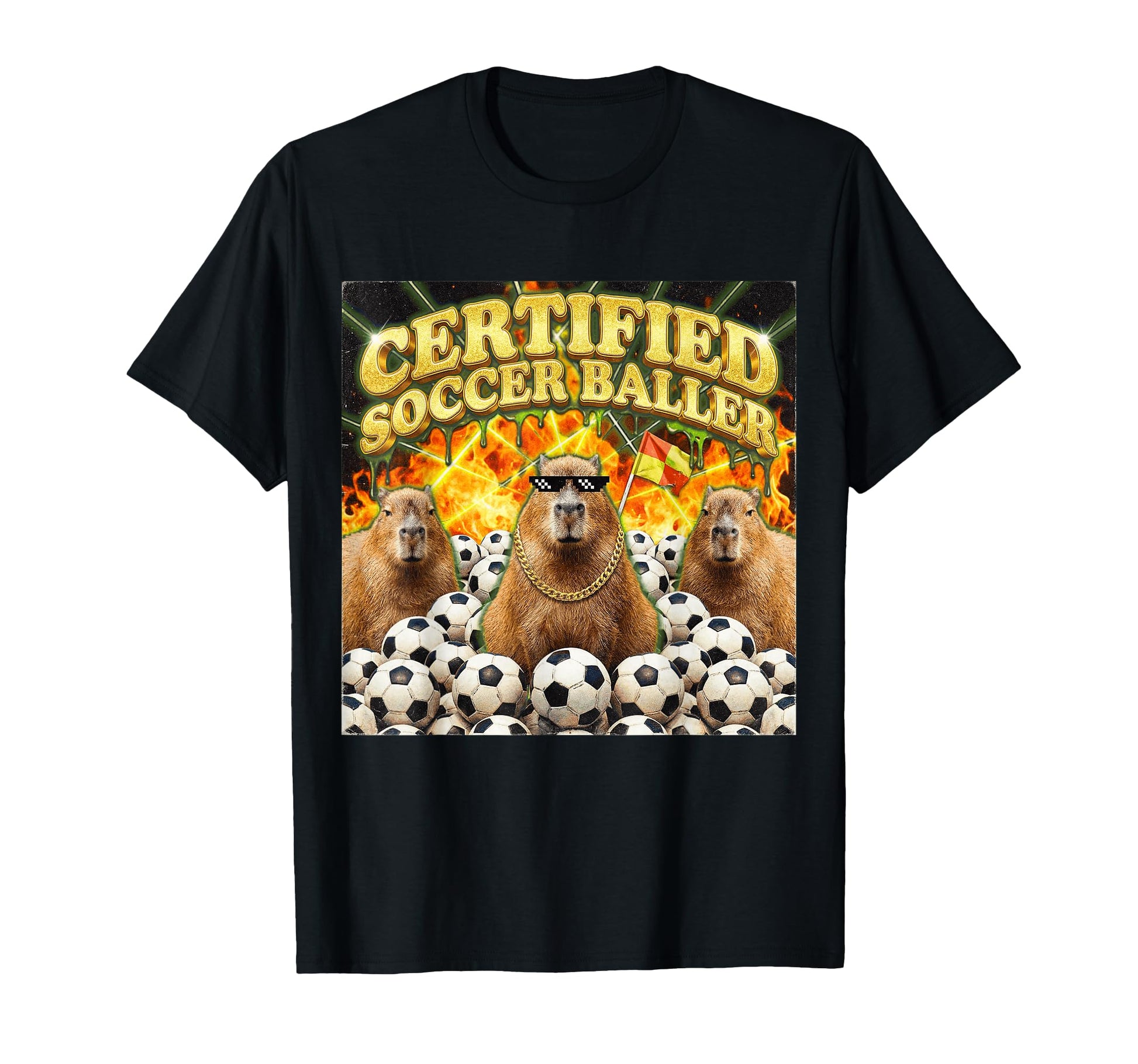 Funny Certified Soccer Baller Bootleg T-Shirt - Minimalist Print Men Women - T-Shirt, Sweatshirt, Hoodie