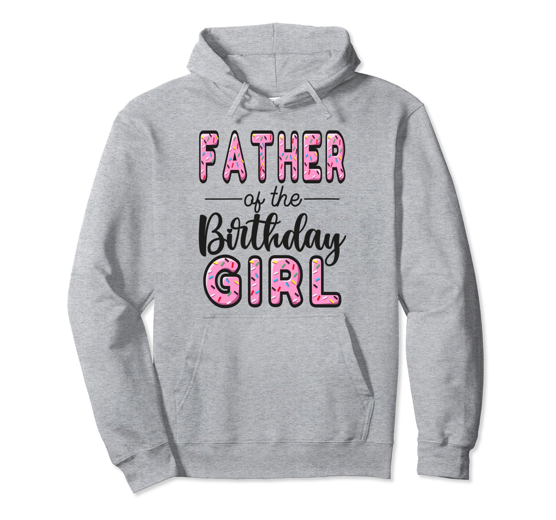 Father Birthday Donut Dad First Bday Hoodie - Minimalist Print Men Women - T-Shirt, Sweatshirt, Hoodie