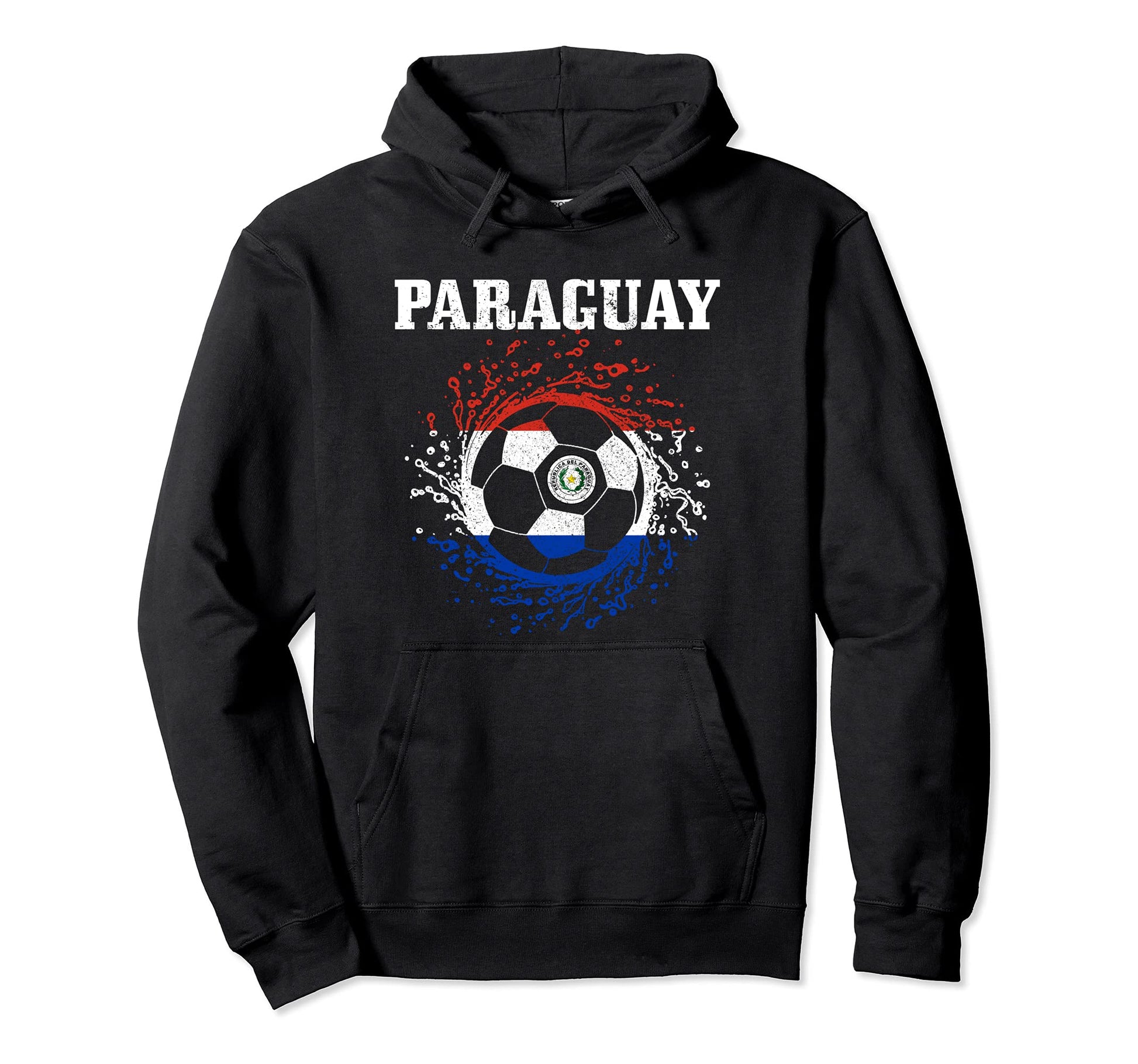 Paraguay Paraguayan Flag Fan Pride Soccer Hoodie - Novelty Apparel Unisex - T-Shirt, Sweatshirt, Hoodie