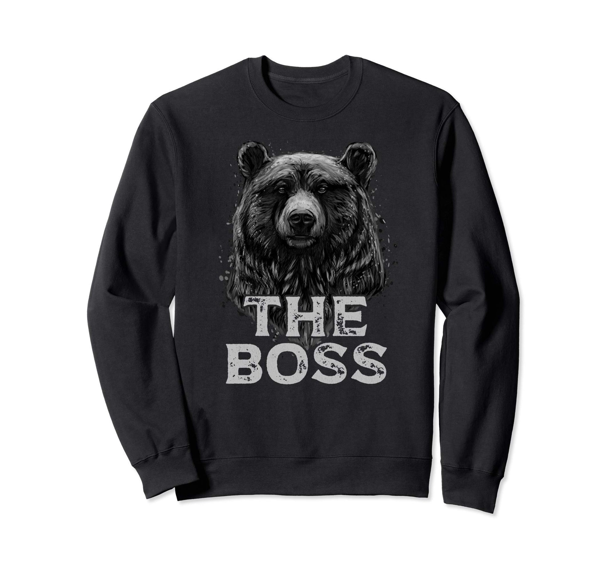 Boss Papa Bear Sweatshirt - Aesthetic Graphic Men Women - T-Shirt, Sweatshirt, Hoodie
