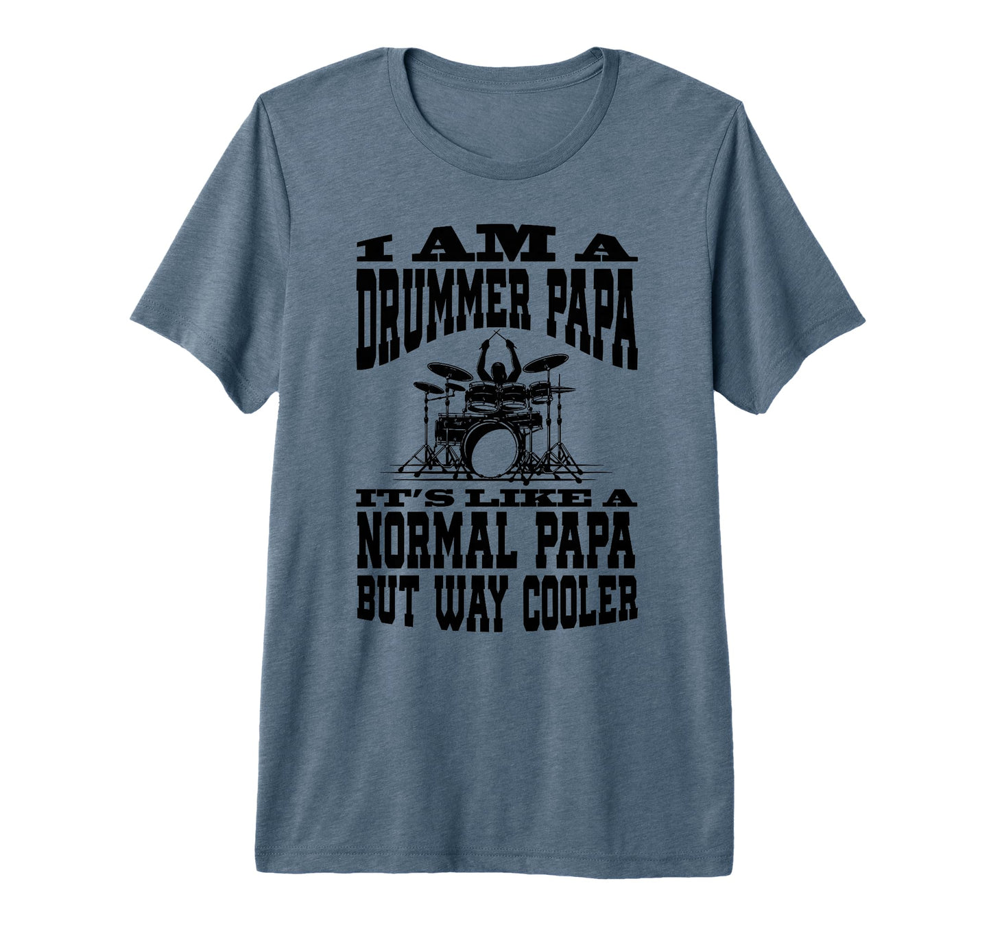Mens I Am Drummer Dad Funny T-Shirt - Minimalist Print for Adults - T-Shirt, Sweatshirt, Hoodie