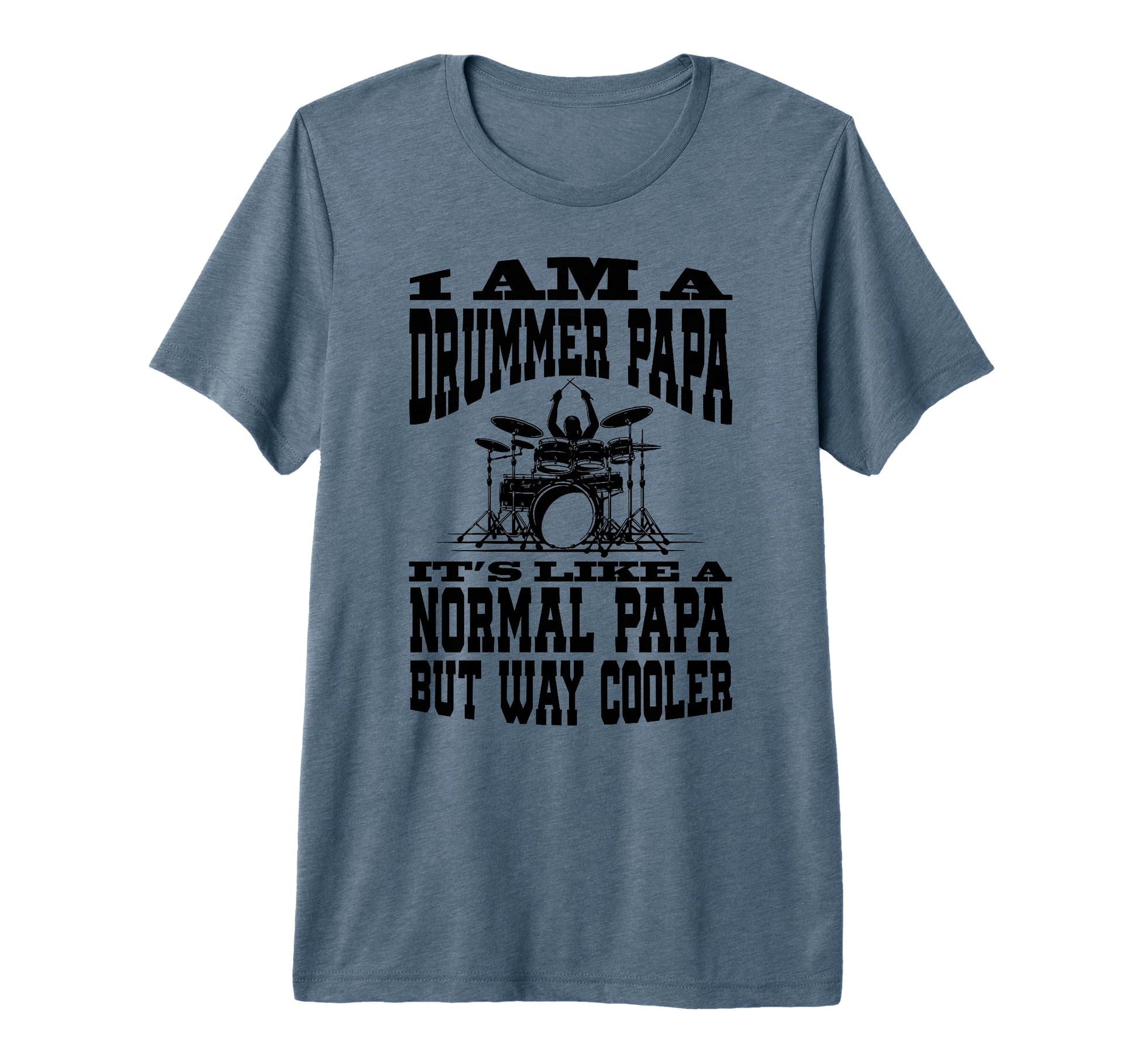 Mens I Am Drummer Dad Funny T-Shirt - Minimalist Print for Adults - T-Shirt, Sweatshirt, Hoodie