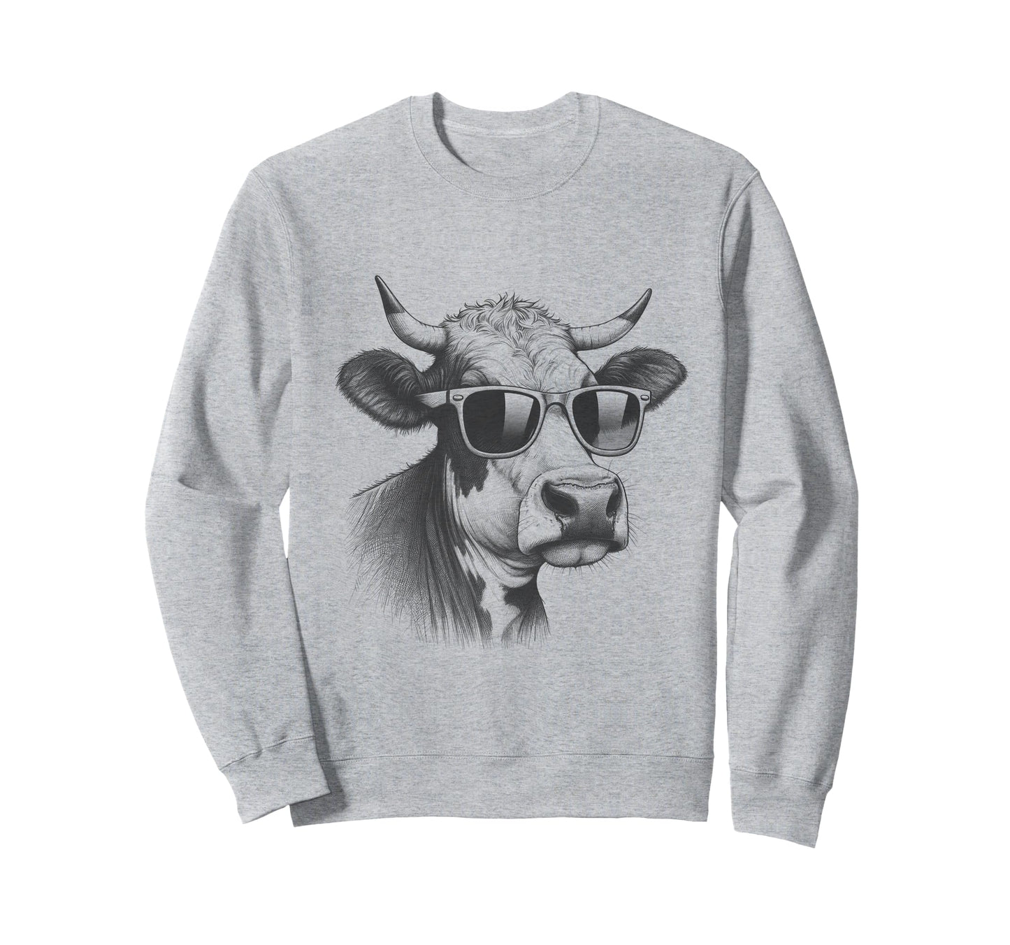Cow Dad Sunglasses And Sweatshirt - Streetwear Style Men Women - T-Shirt, Sweatshirt, Hoodie