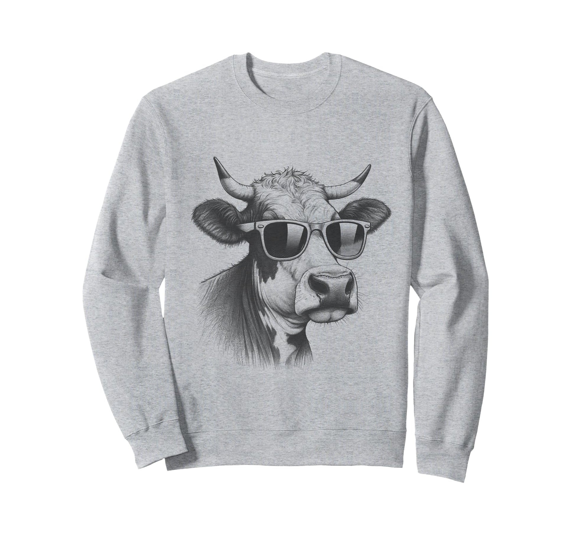 Cow Dad Sunglasses And Sweatshirt - Streetwear Style Men Women - T-Shirt, Sweatshirt, Hoodie