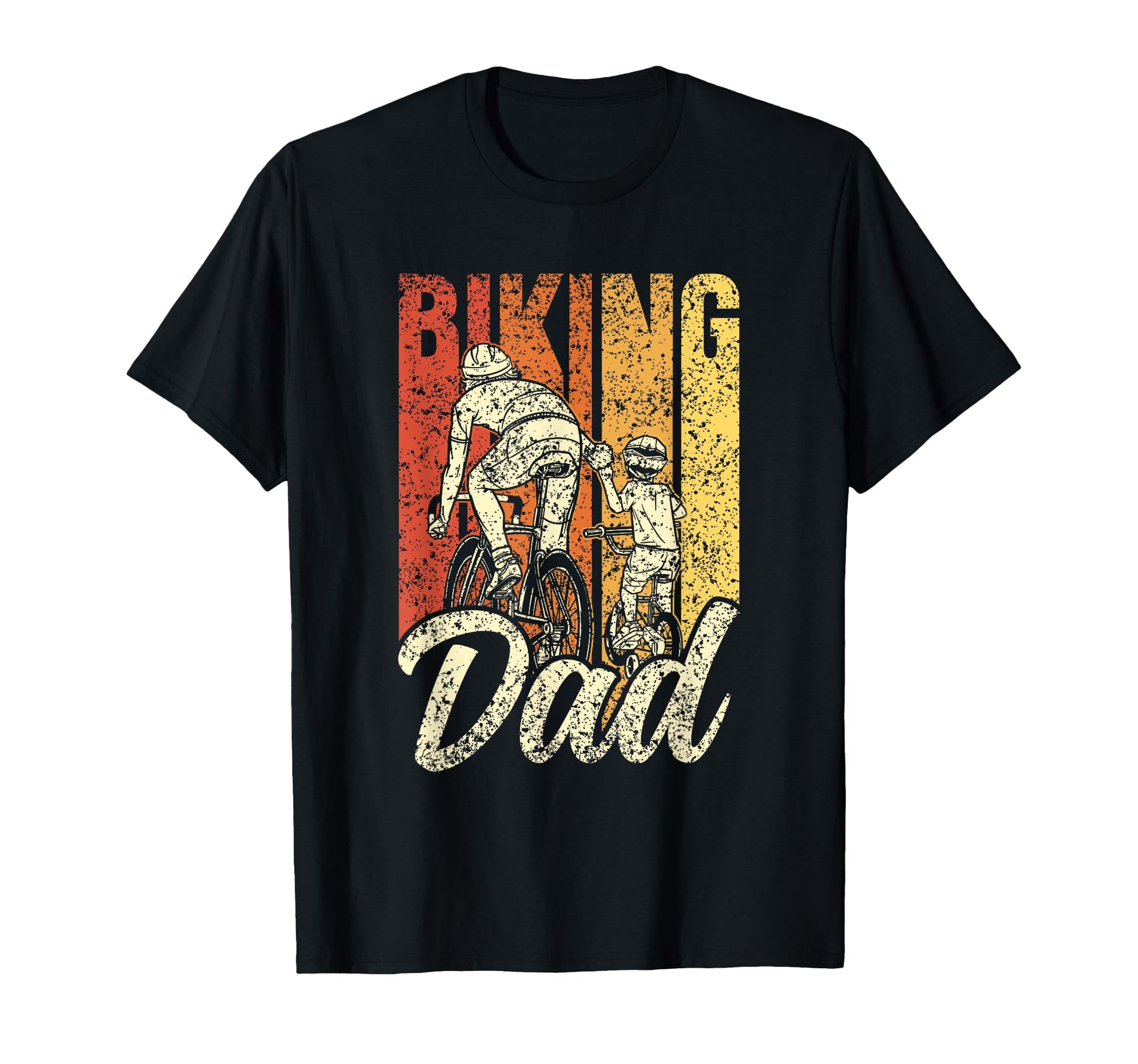 Biking Dad Father Bicycling Biker Bike T-Shirt - Novelty Apparel Men Women - T-Shirt, Sweatshirt, Hoodie