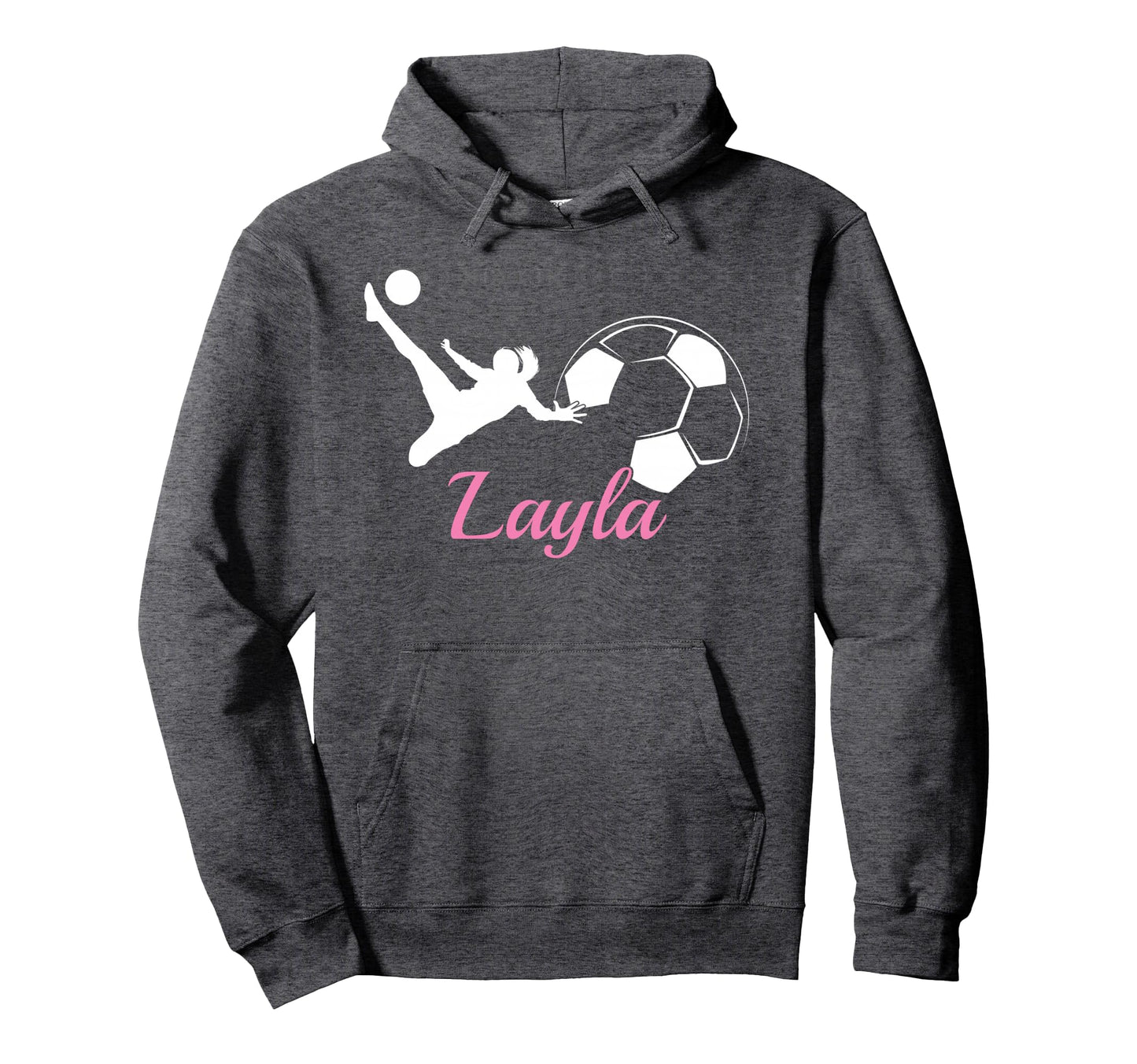 Layla Name Gift Personalized Soccer Hoodie - Aesthetic Graphic for Adults - T-Shirt, Sweatshirt, Hoodie