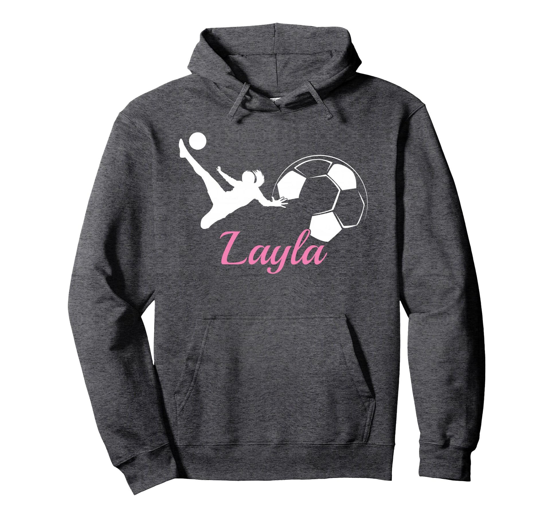 Layla Name Gift Personalized Soccer Hoodie - Aesthetic Graphic for Adults - T-Shirt, Sweatshirt, Hoodie
