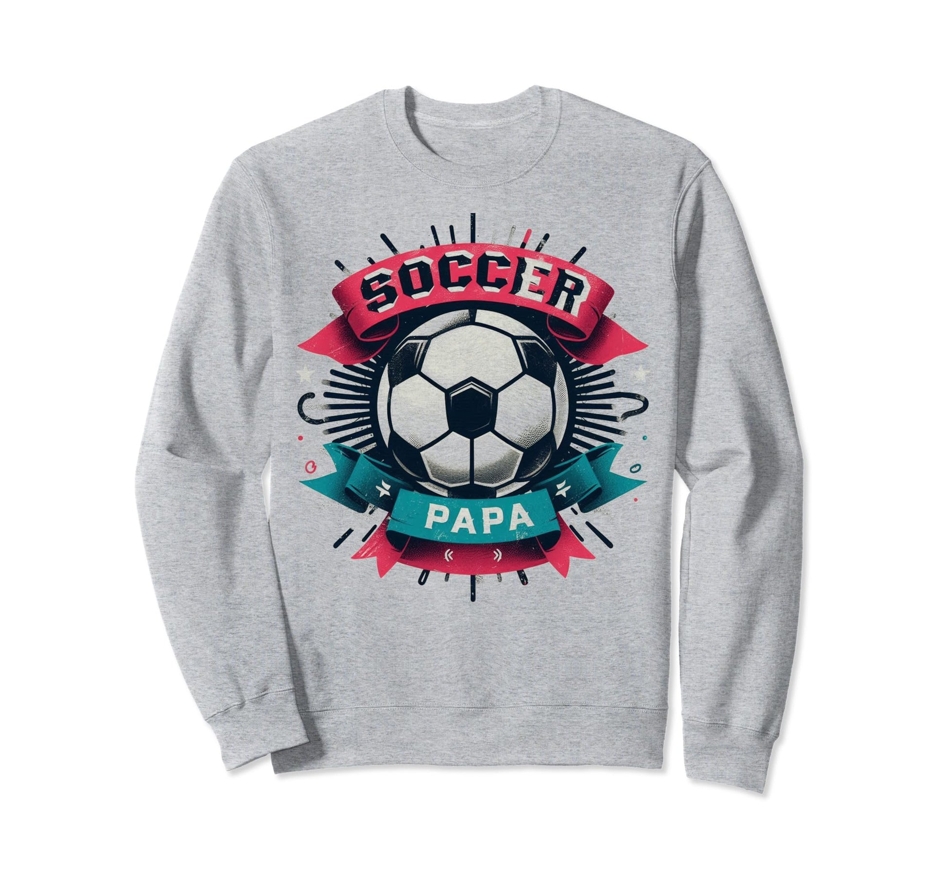 Soccer Papa Family Matching Dad Sweatshirt - Fun Novelty Design Men Women - T-Shirt, Sweatshirt, Hoodie