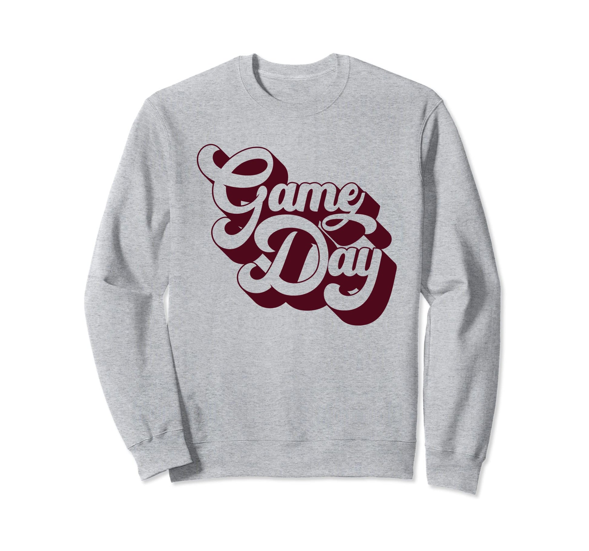 Game Day Burgundy Sports Soccer Sweatshirt - Unique Graphic Unisex - T-Shirt, Sweatshirt, Hoodie