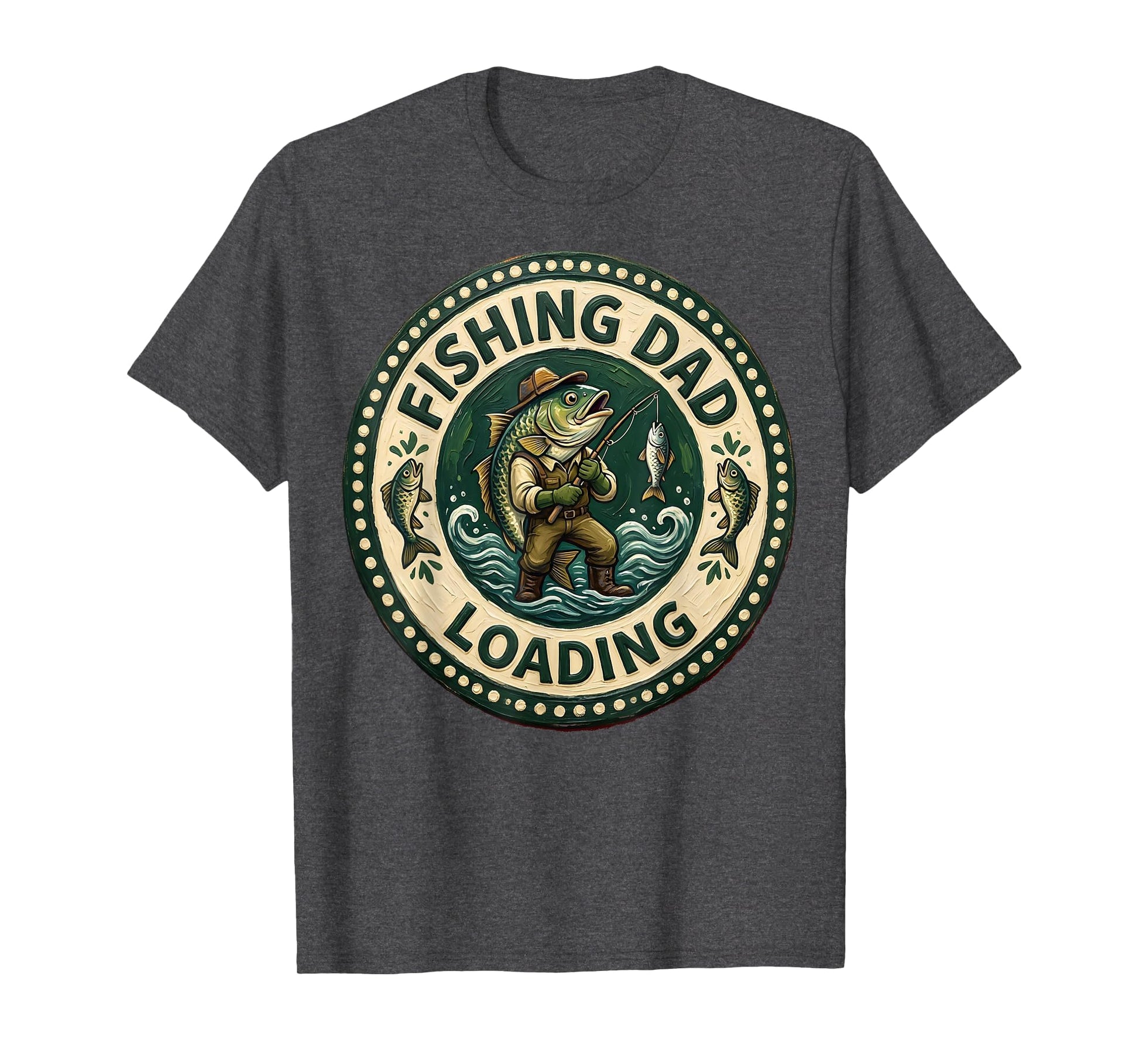 Fishing Dad Loading Funny Mens Fishing T-Shirt - Minimalist Print Men Women - T-Shirt, Sweatshirt, Hoodie