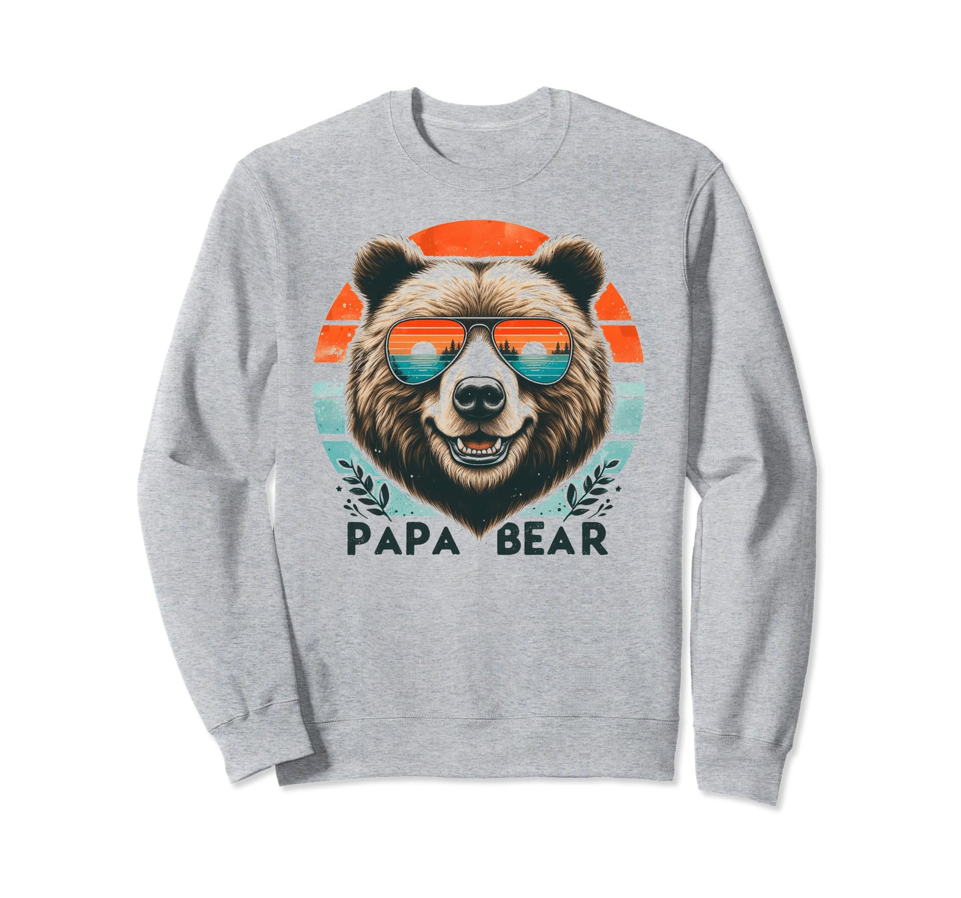 Papa Bear Sunglasses Funny Bear Dad Sweatshirt - Unique Graphic for Adults - T-Shirt, Sweatshirt, Hoodie