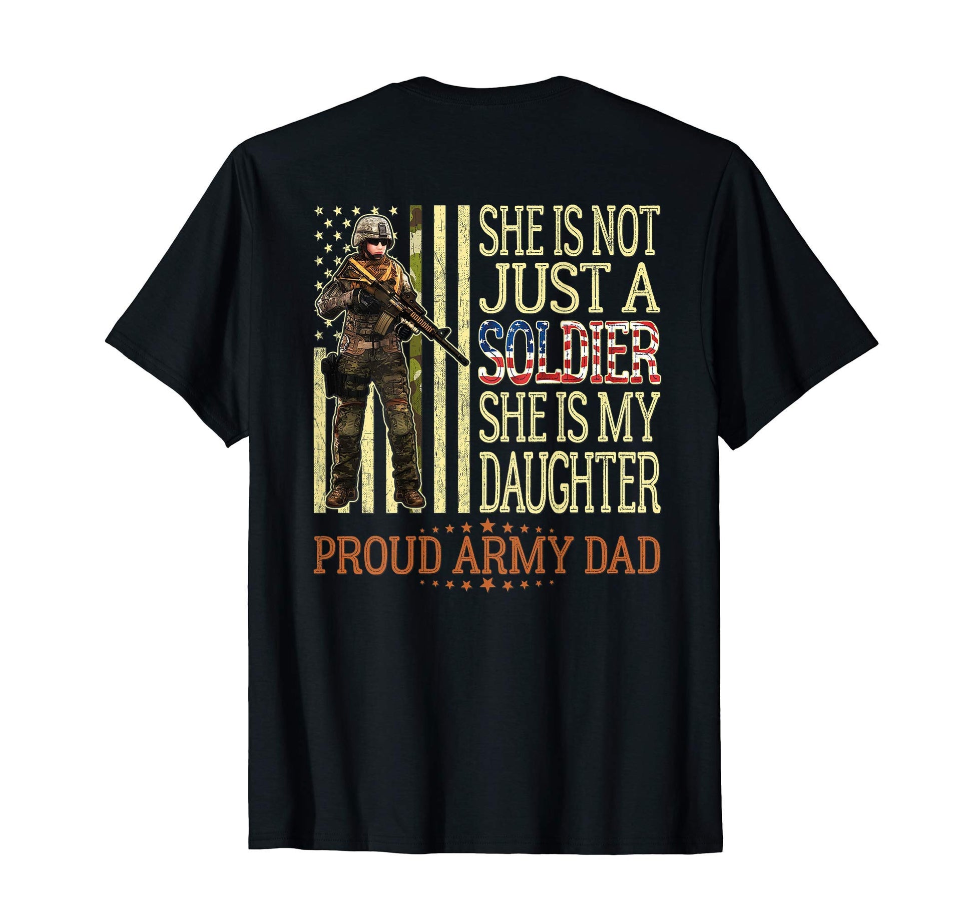 Mens She Is Not Just Soldier She Is T-Shirt - Fun Novelty Design Men Women - T-Shirt, Sweatshirt, Hoodie