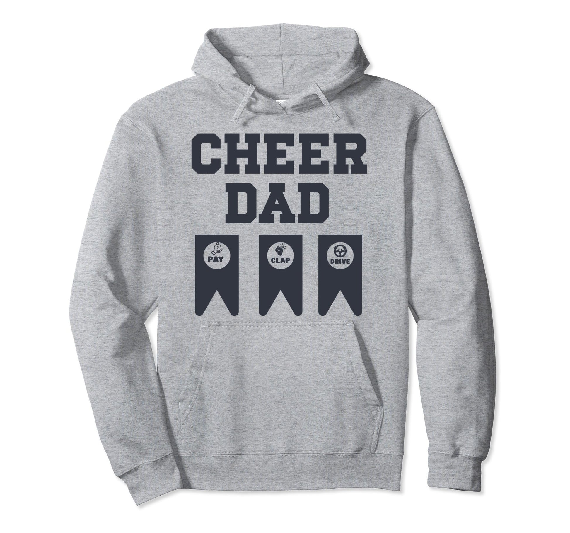 Cheer Dad Cheerleading Cheerleader Dad Hoodie - Aesthetic Graphic Men Women - T-Shirt, Sweatshirt, Hoodie
